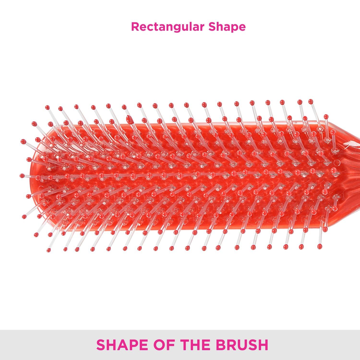 Vega Flat Hair Brush for Men & Women – India's No. 1 Hair Brush Brand (R4-FB) – Detangling & Smoothing Styling Tool for Daily Hair Care at Home or Salon