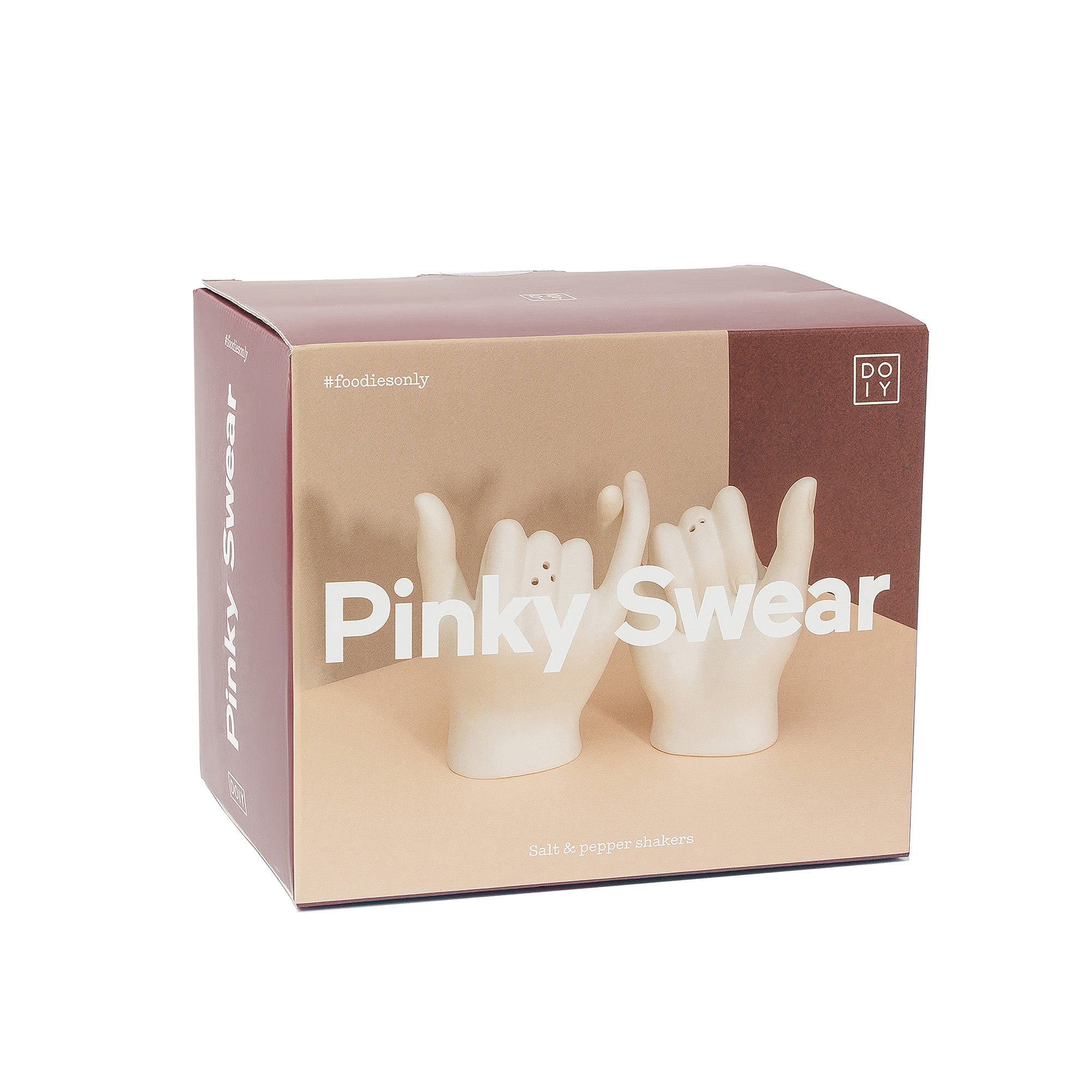 DOIY Pinky Swear Salt and Pepper Shaker Set - Fun & Unique Kitchen Gift for Couples, Housewarming, Wedding - Perfect for Dining Table, Kitchen Decor, and Romantic Dinners