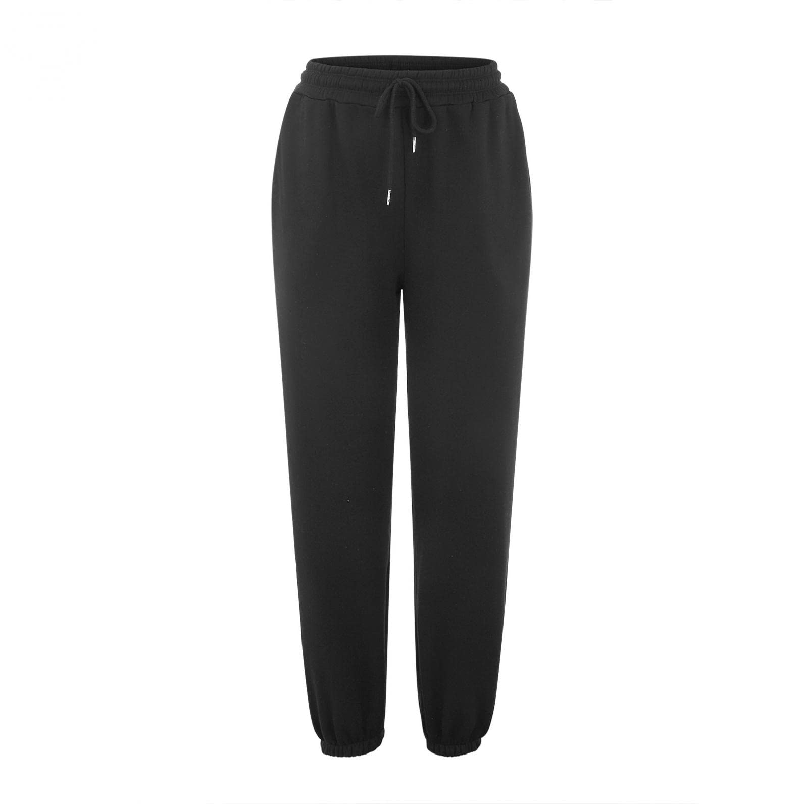 Women's High Waist Yoga Pants with Pockets - Vintage Printed Button Casual Leggings for Workout, Running & Lounge Wear | Black B