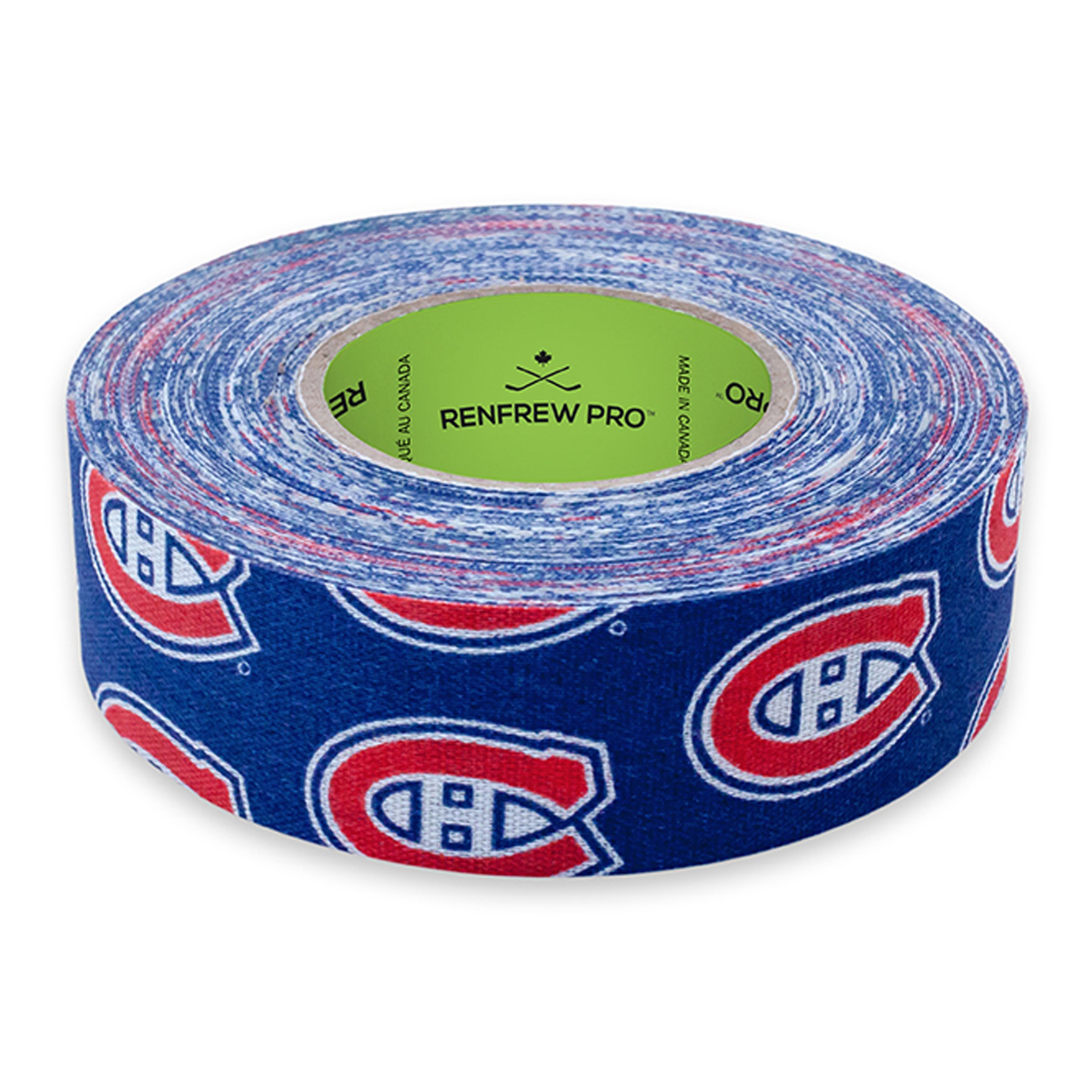Renfrew NHL Team Cloth Hockey Tape - Montreal Canadiens Official Hockey Stick Grip Tape for Enhanced Control and Performance | Perfect for Ice Hockey, Street Hockey, and Training Sessions