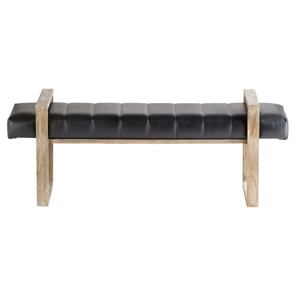 Cyan Design 11332 Polar Wood Seating - Black Wooden Bench for Indoor & Outdoor Use | Perfect for Patio, Garden, and Entryway Decor