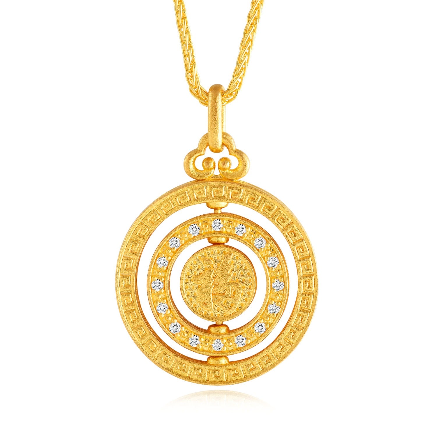 24K Gold Diamond Necklace for Women - Elegant Luxury Jewelry Gift for Anniversary, Wedding & Special Occasions