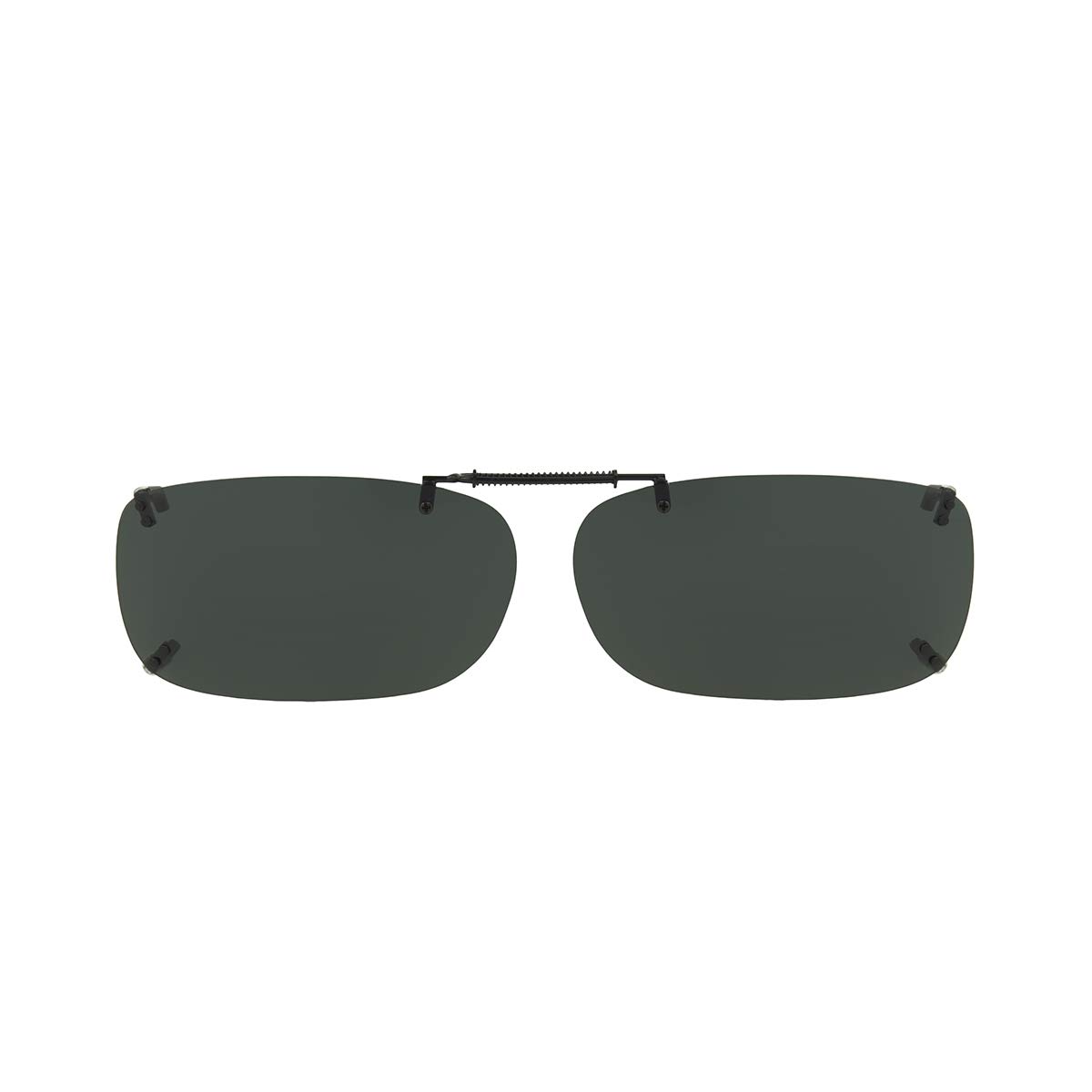 Solar Shield Clip-On Rectangular Polarized Sunglasses - Aviator Style for Men & Women - Perfect for Driving, Fishing, and Outdoor Activities