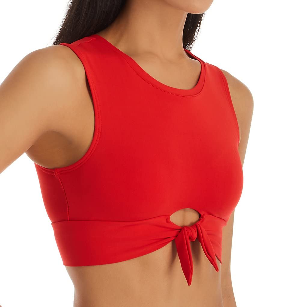 Robin Piccone Women's Ava Tank Bikini Top - Stylish Swimwear for Beach, Pool & Summer Vacations