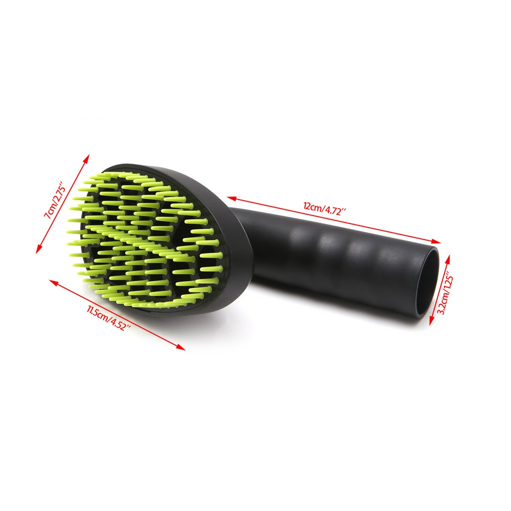 Pet Grooming Brush Vacuum Attachment for Cats & Dogs - 32mm Loose Hair Remover Tool - Perfect for Home Grooming & Shedding Control