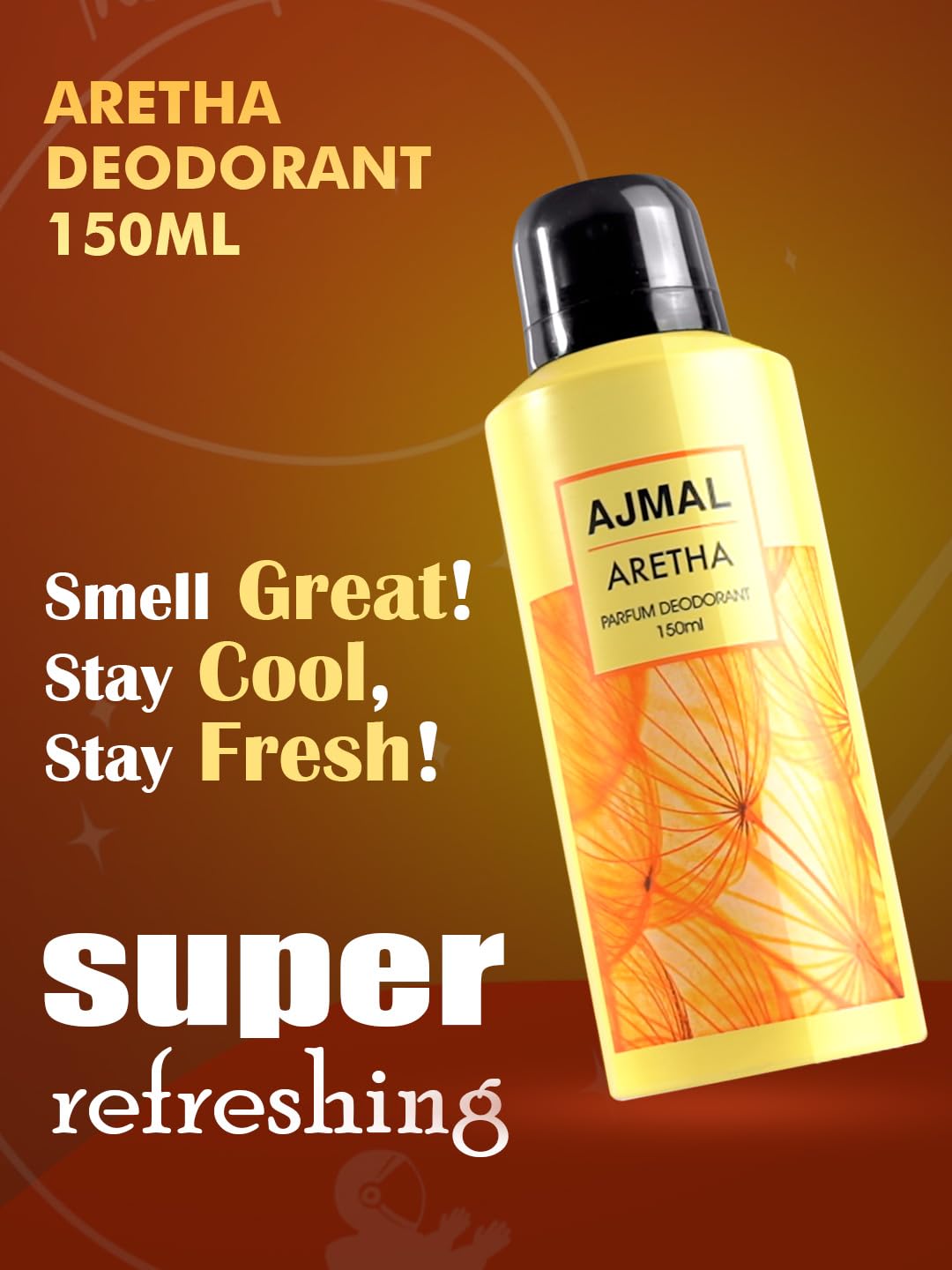 Ajmal Aretha Deodorant for Women - 150ML Fruity Perfume Spray with Long Lasting Fragrance | Gift Set, Online Exclusive | Perfect for Daily Wear, Office & Special Occasions