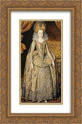 Gold Ornate Wood Frame with Double Matting
