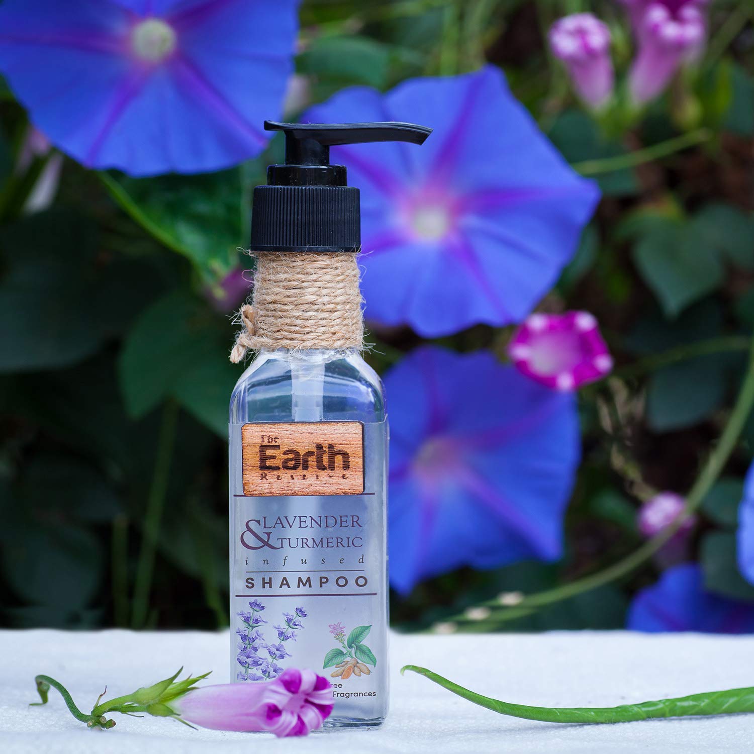 Earth Reserve Lavender & Turmeric Shampoo - SLS & Paraben Free, Cocoa Butter Enriched for Gentle Daily Cleansing (100ml) | Soothing Scalp Care for Dry & Sensitive Hair | Perfect for Relaxing Bath Time & Stress Relief