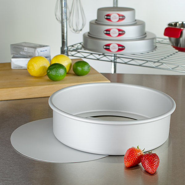 Non-Stick Round Cake Pan with Removable Bottom - 3 Inch Height for Baking, Decorating & Easy Release - Perfect for Birthday Cakes, Cheesecakes & Layer Cakes