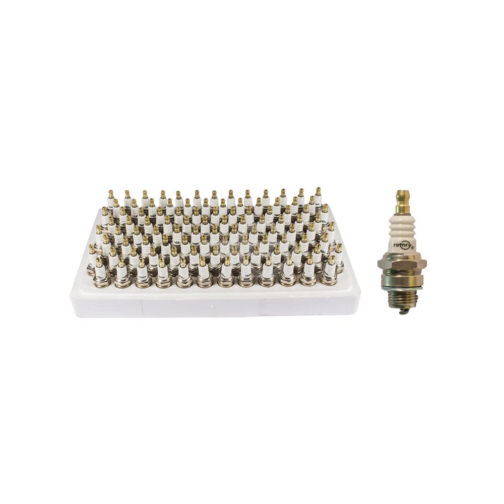 100 Pcs Rotary Spark Plugs - High Performance Ignition Plugs for Small Engines, Lawn Mowers, Motorcycles & Power Tools - Durable Copper Core Spark Plugs for Smooth Engine Start