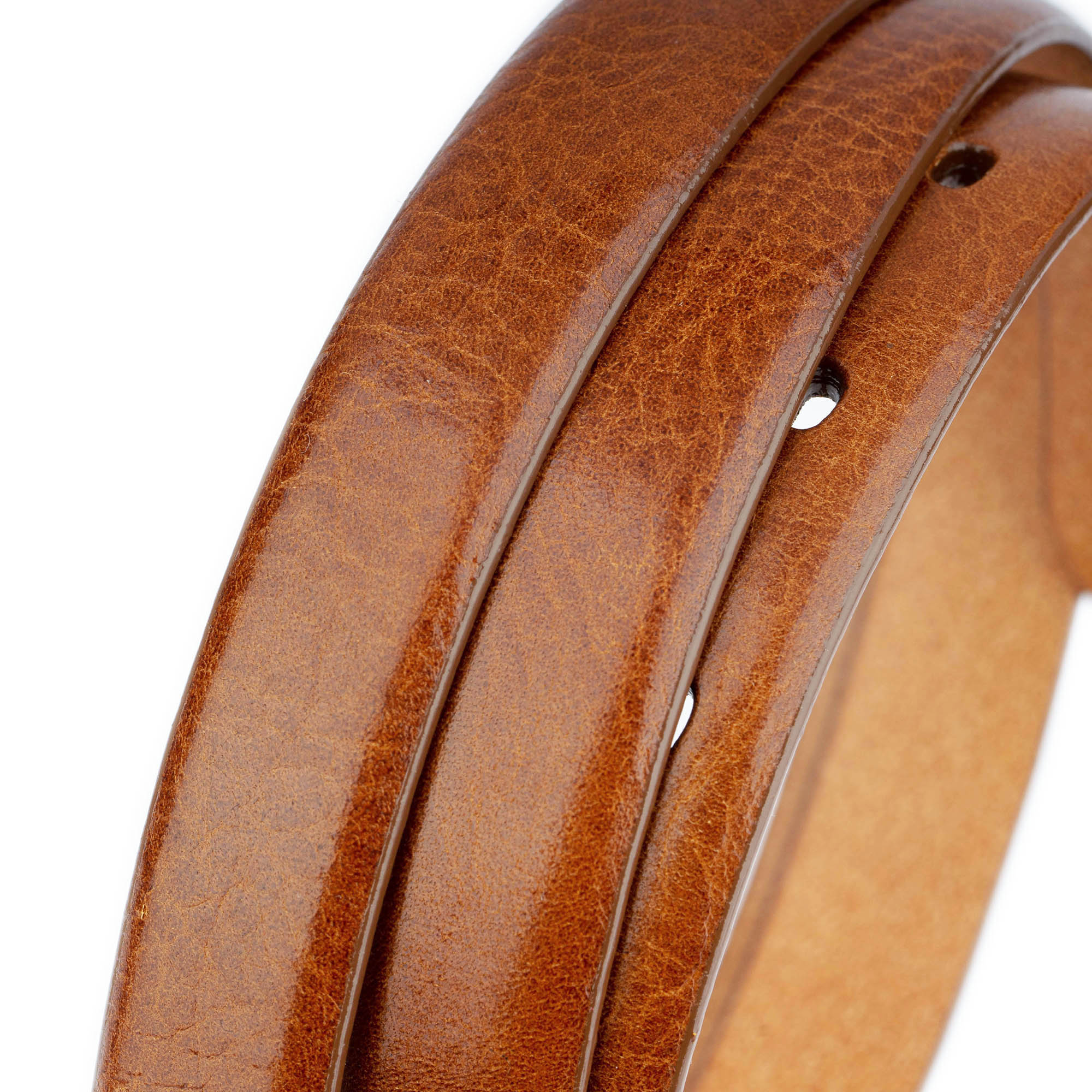 Genuine Cognac Leather Strap Replacement for Salvatore Ferragamo Women's Belt | High-Quality Buckle Accessory for Fashion & Everyday Wear