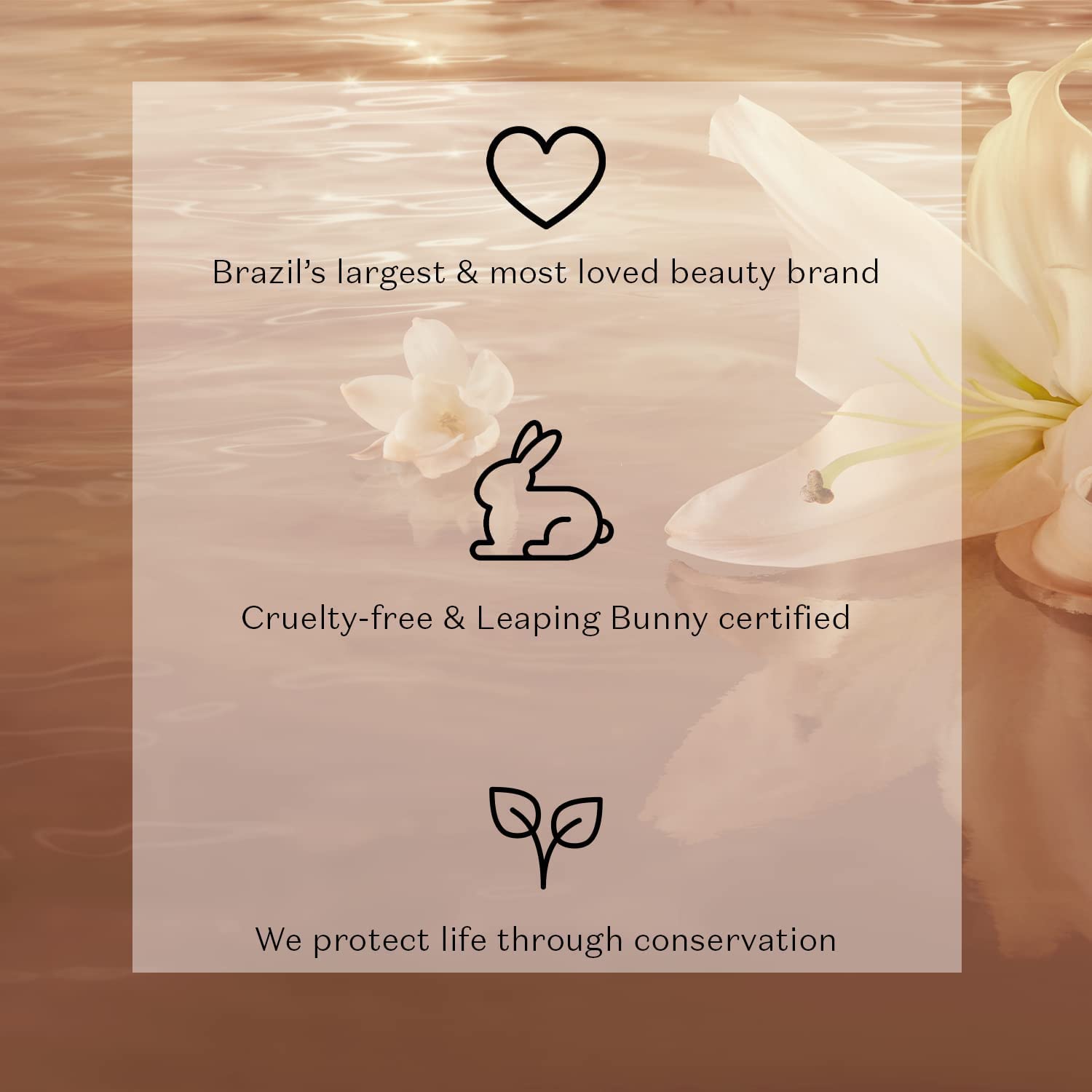 O Boticário Lily True Glow Gift Set - Eau de Parfum (2.5 fl oz), Nourishing Body Cream (8.8oz) & Shimmering Body Gel (8.8oz) - Floral Fragrance for Women, Perfect for Date Night & Special Occasions