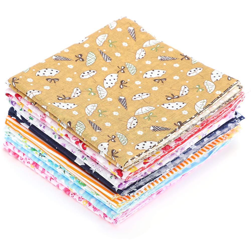 56Pcs 25x25cm Cotton Fabric Quilting Patchwork - Floral Print Sewing Tissues for DIY Handcraft, Quilting & Home Decor Projects - Perfect for Scrapbooking, Dressmaking and Crafting Accessories