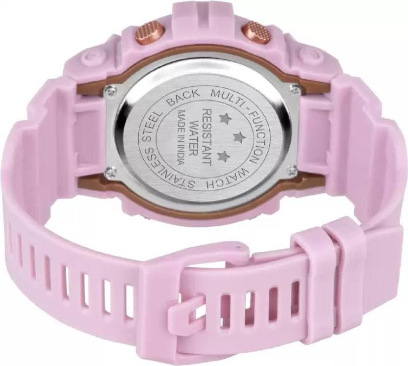 GIFFEMANS Women's Watch Set - 2 Pack Transparent Strap Watches with Round & Square Dials, Soft Rubber Band | Perfect for Casual Wear, Office & Everyday Fashion Accessory