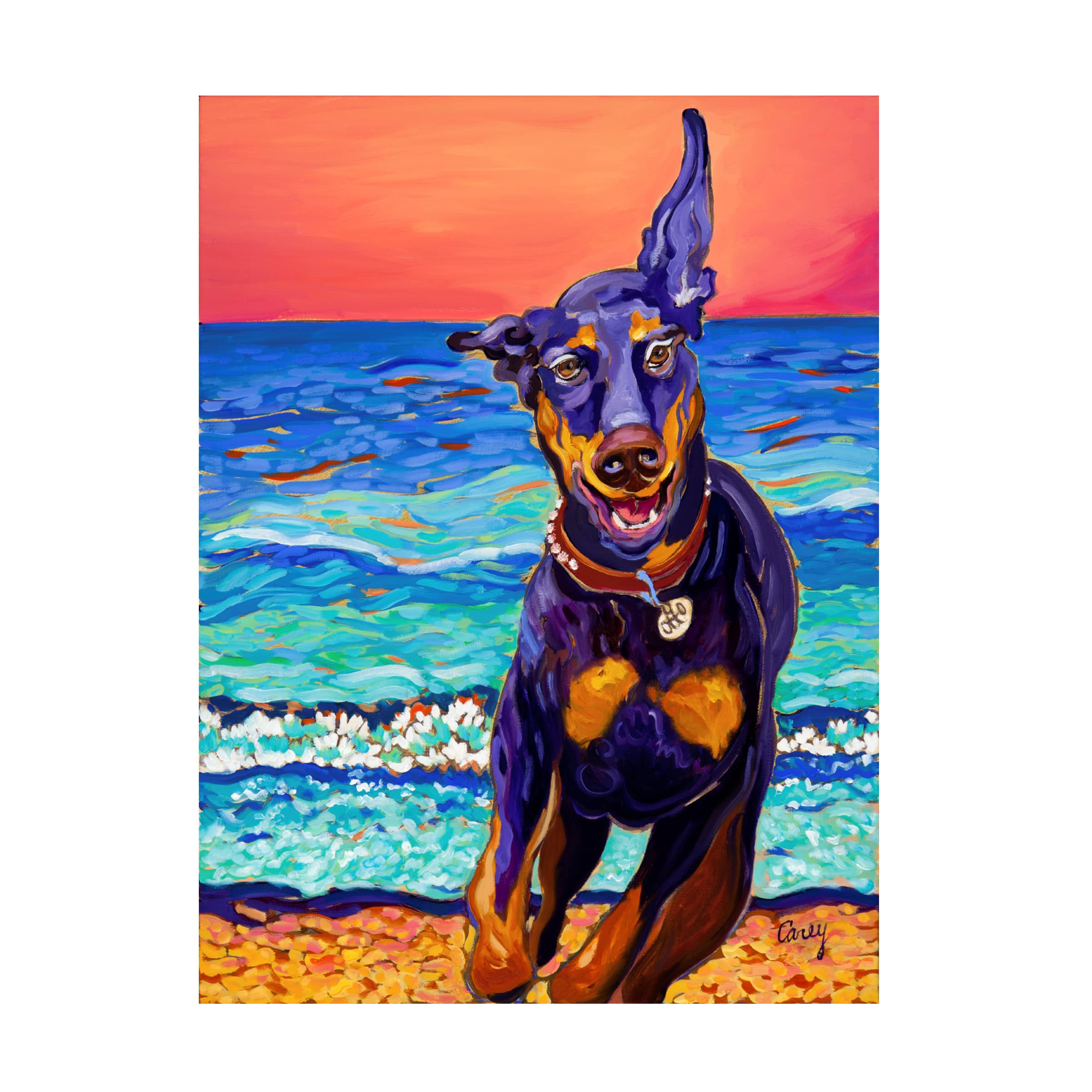 Trademark Fine Art 'Otto' Canvas Wall Art Print by Cathy Carey - Modern Abstract Painting for Living Room, Bedroom & Office Decor