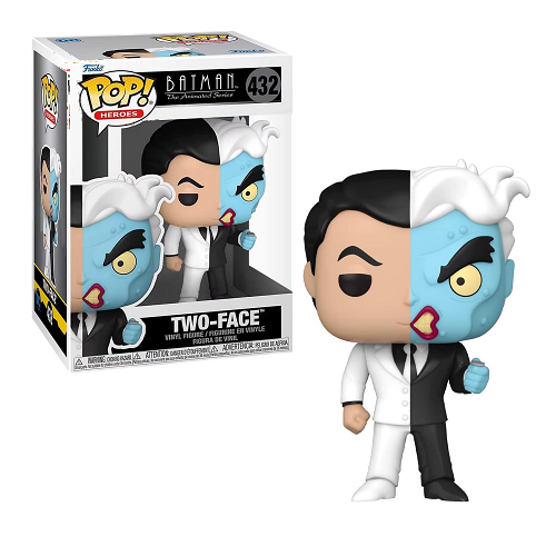 Funko Pop! Batman Animated Series: Two Face #432 Vinyl Figure - Collectible DC Comics Superhero Toy for Fans & Gift Ideas - Perfect for Display, Decor, and Comic Book Collections
