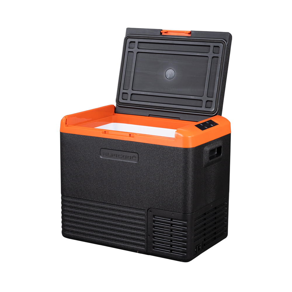 Alpicool CL50 12V Portable Car Refrigerator Freezer - 50 Quart Compact Fridge for Road Trips, Camping & Tailgating - Dual Zone Cooling with DC/AC Power