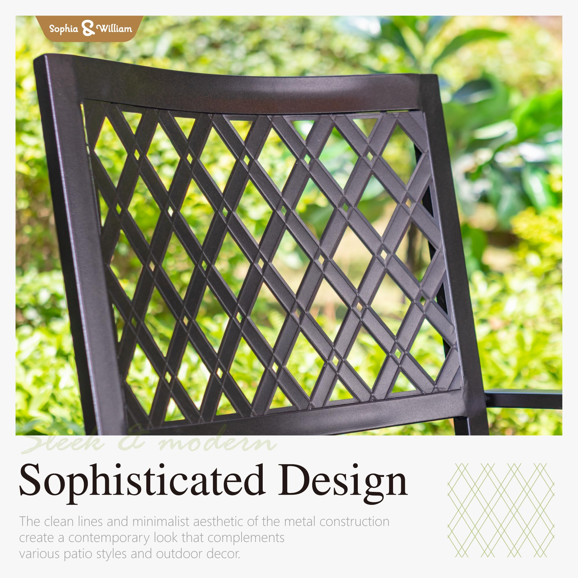 Sophia & William 9-Piece Outdoor Dining Set - Expandable 99