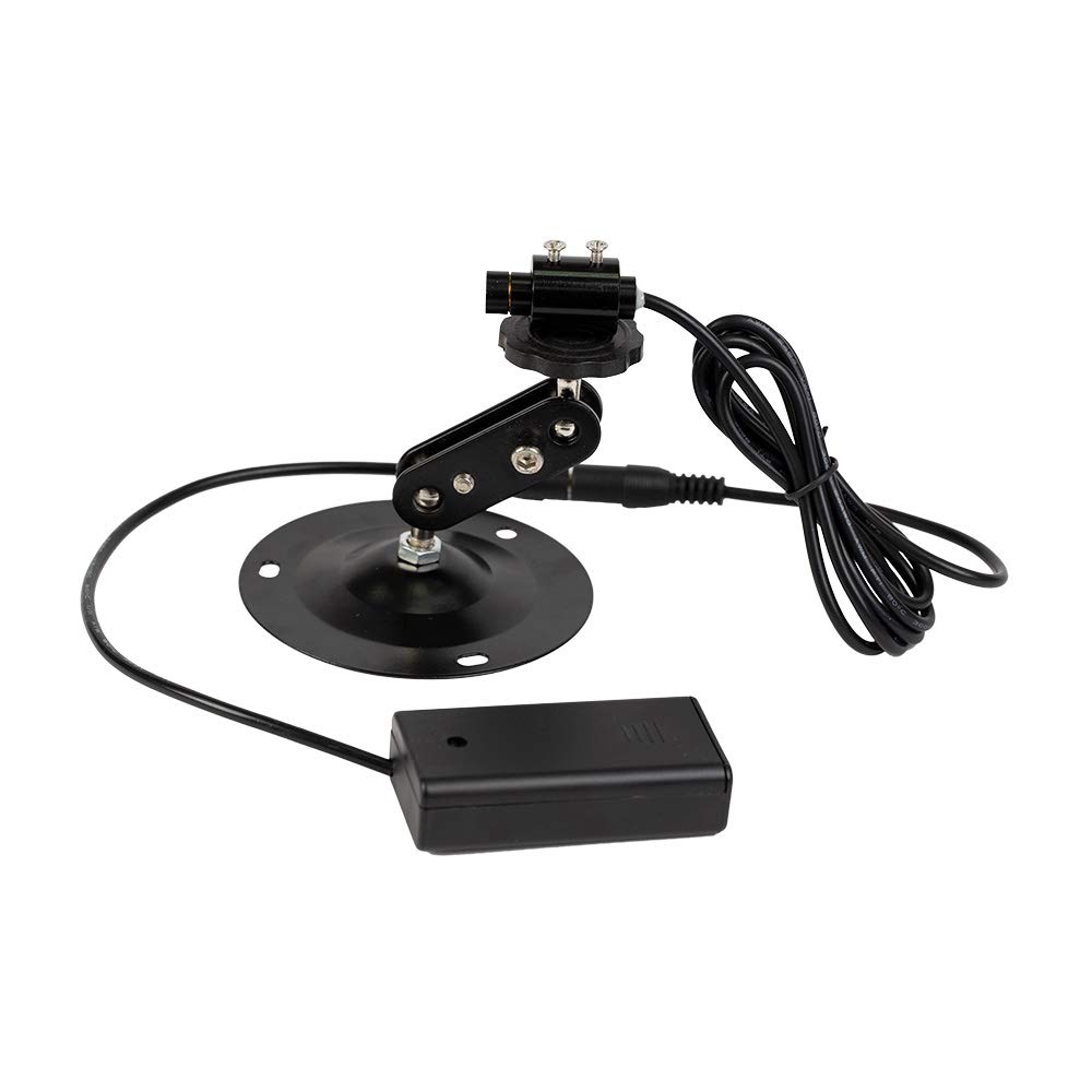 650nm 10mm Red Diode Laser Module Kit with Base & Battery Case - 5V DC for DIY CO2 Laser Engraving & Positioning | Perfect for Laser Cutting, Engraving, and DIY Projects