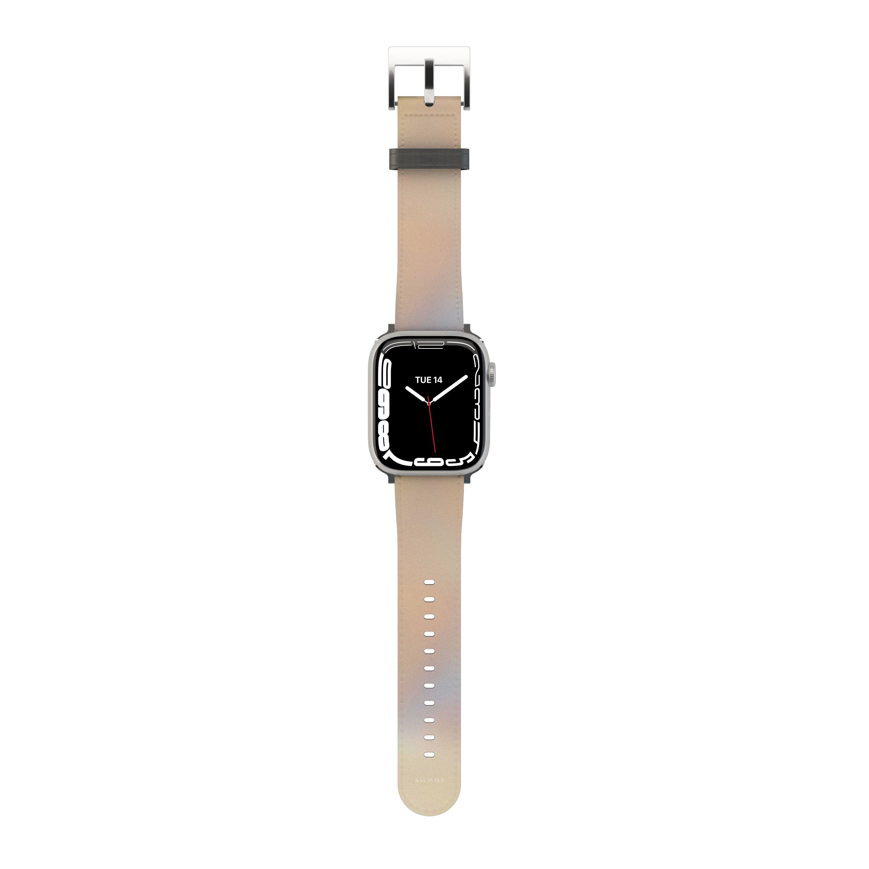 Peach Glow Apple Watch Band - Soft Silicone Replacement Strap for Apple Watch Series 9/8/7/6/SE/5/4/3/2/1 - Stylish & Comfortable for Workouts, Running & Everyday Wear