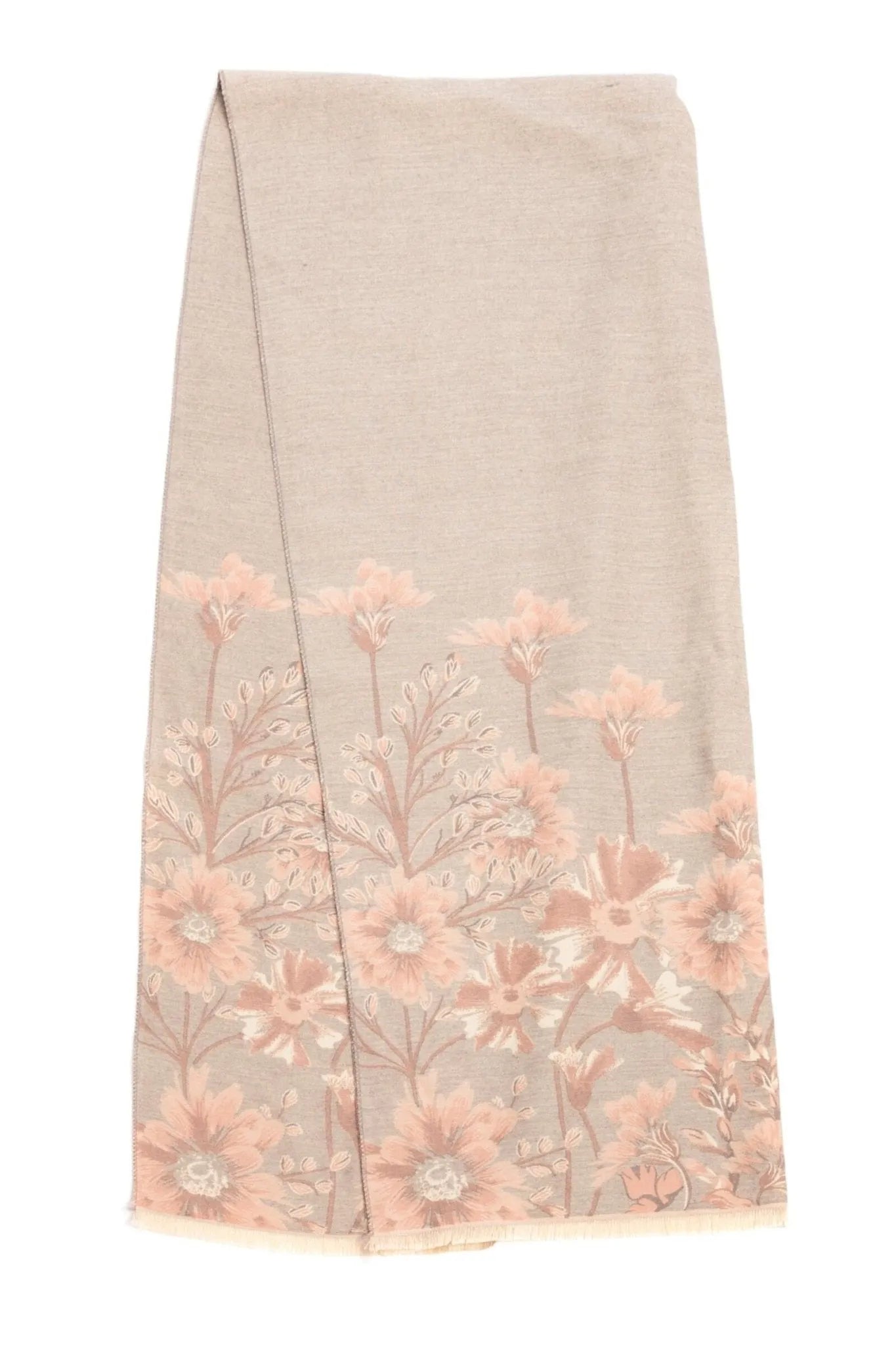 Reversible Floral Oversized Scarf - Soft Winter Shawl Wrap for Women - Perfect for Cold Weather, Travel & Fashion Accessories