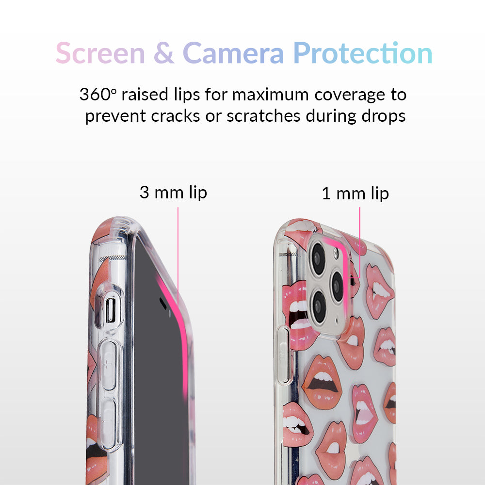 Nude Lips iPhone Case - Slim Protective Phone Cover for iPhone 13/14/15 Pro Max - Fashionable & Durable for Everyday Use, Work, and Travel