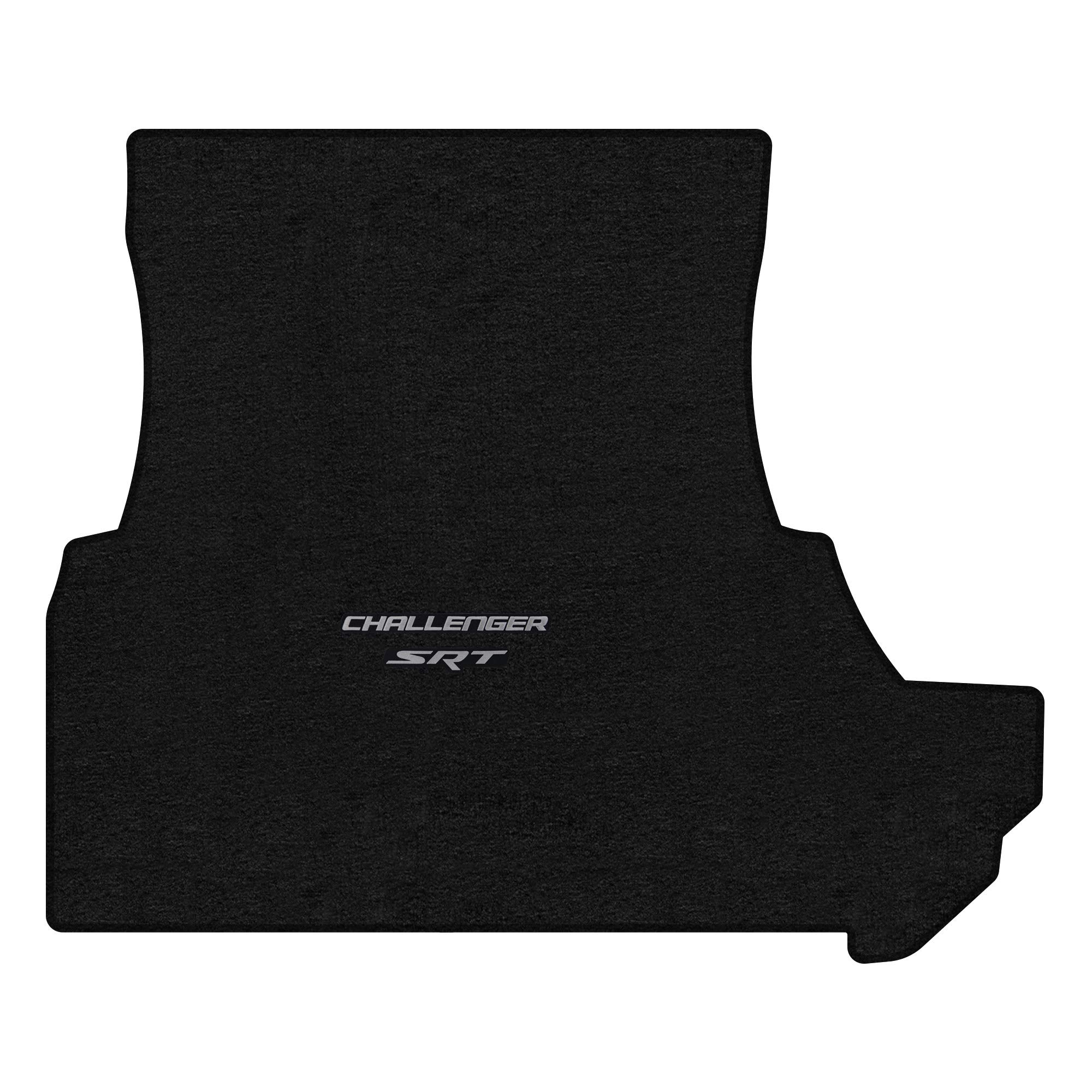 Premium Custom-Fit Carpeted Floor Mats for 2011 Dodge Challenger RWD - Luxury Car Floor Liners & Trunk Mat (Charcoal/Silver 'Challenger SRT' Style) - Perfect for Road Trips, Daily Commutes & Car Shows
