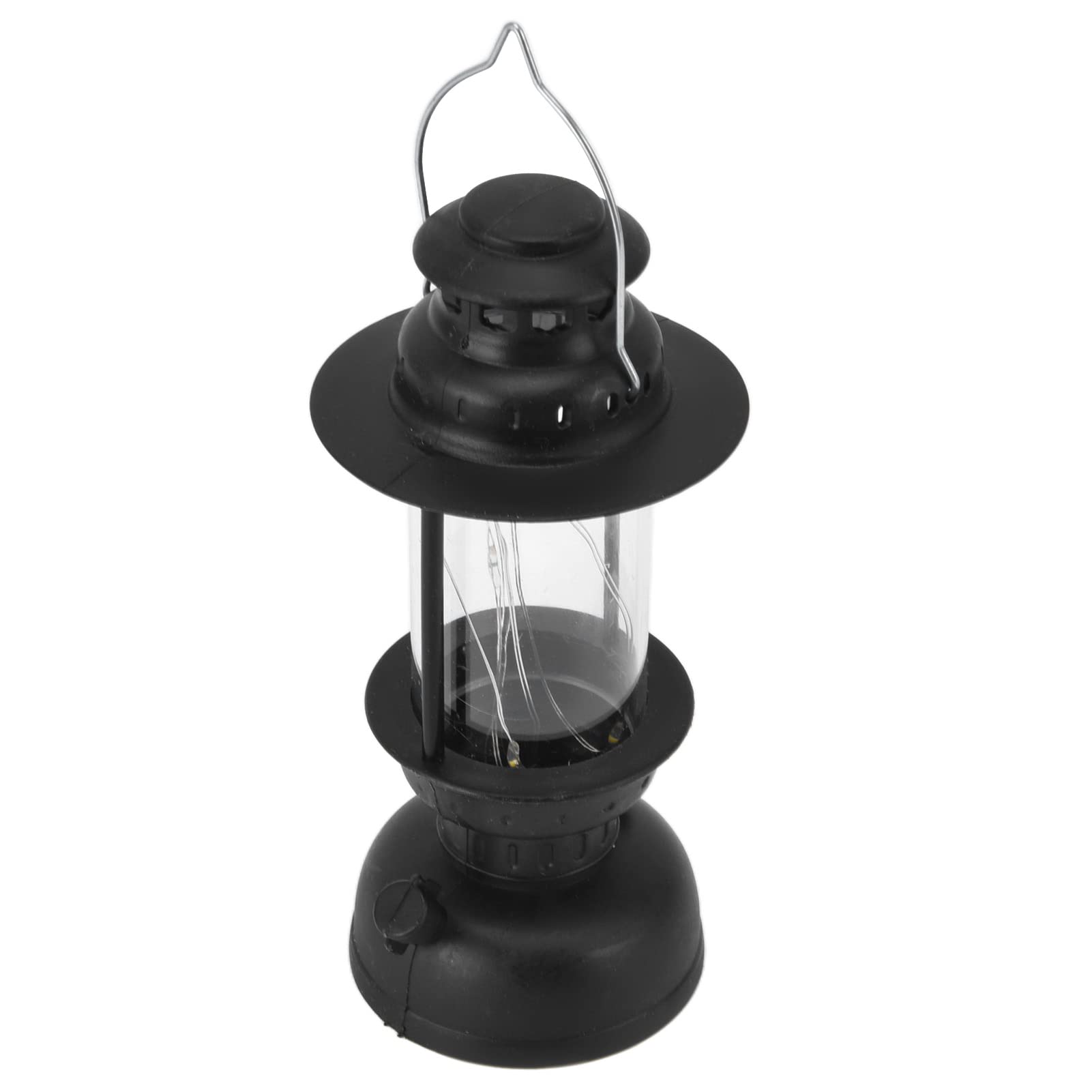 Aoutecen Decorative LED Lantern Light - Battery Powered Romantic Wedding Lantern for Outdoor, Garden, Patio, Carnivals & Parties (Black) | Perfect for Weddings, Home Decor, Camping & Special Events