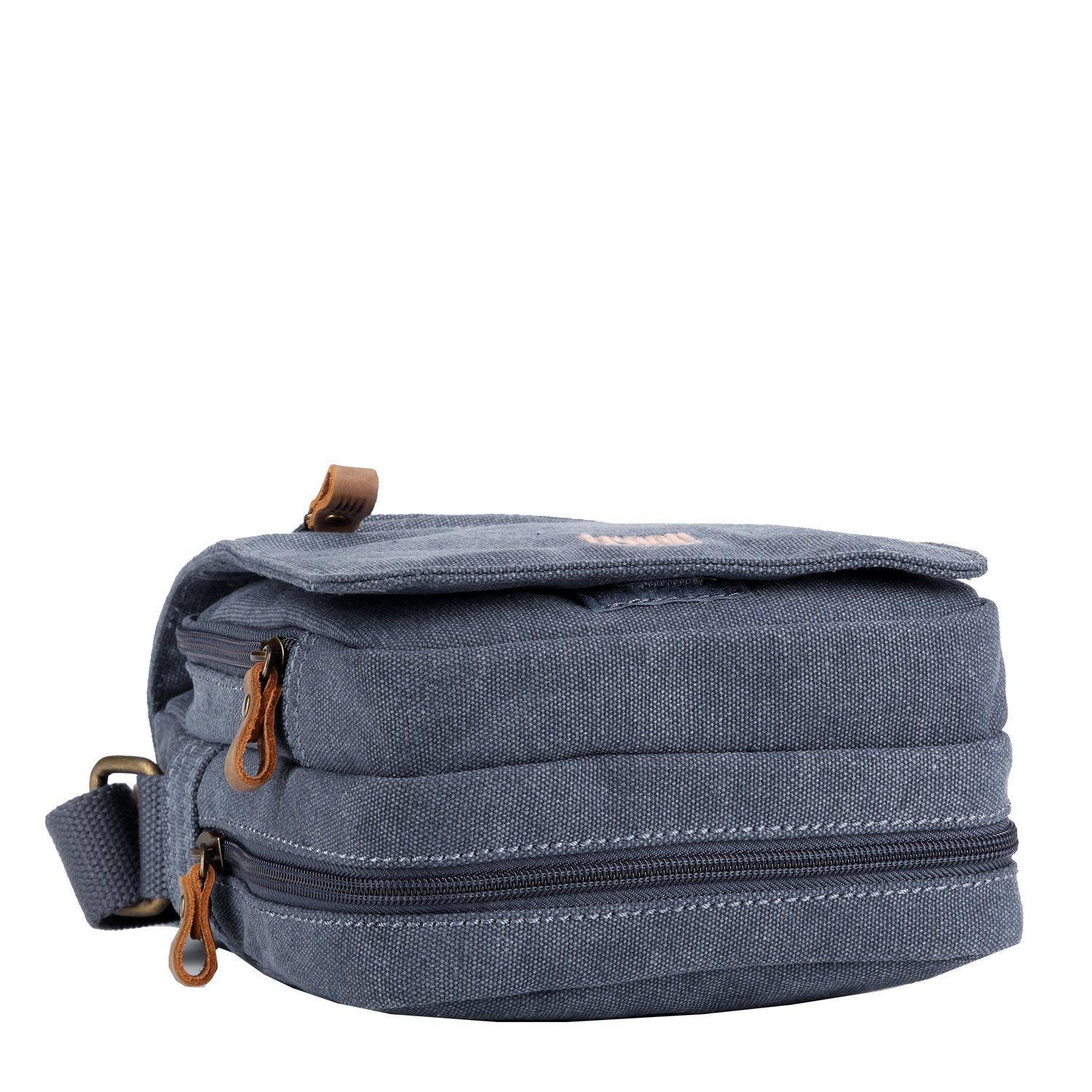 TRP0239 Troop London Classic Canvas Crossbody Bag - Stylish & Durable for Travel, Work & Everyday Use