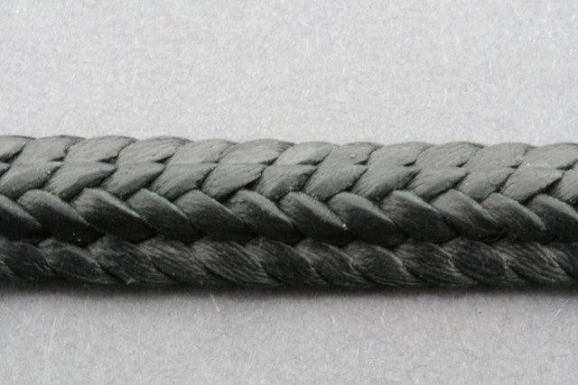 Ridge Plaited Leather Bracelet for Men & Women - Black Adjustable Wristband - Perfect for Casual Wear, Gifts & Everyday Fashion
