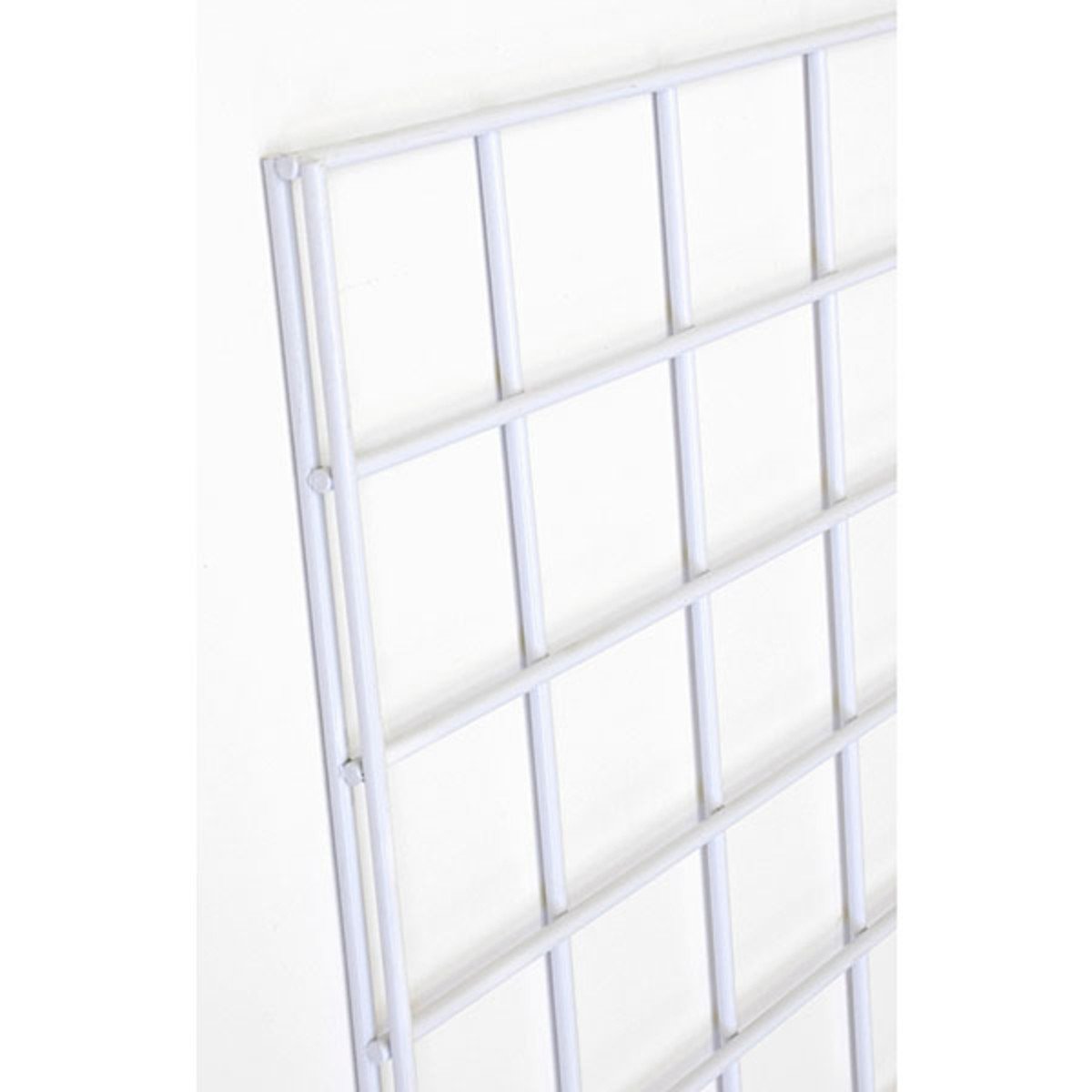 2' x 6' White Gridwall Panel - Heavy Duty Display Shelf for Retail Stores, Boutiques & Trade Shows - Perfect for Organizing Clothes, Accessories & Merchandise