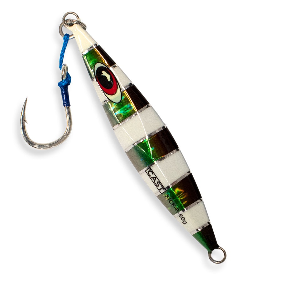 Slow Pitch Jig Casting Lure 80g - Premium Saltwater Fishing Bait for Bass, Snapper & Grouper - Ideal for Deep Sea & Offshore Angling