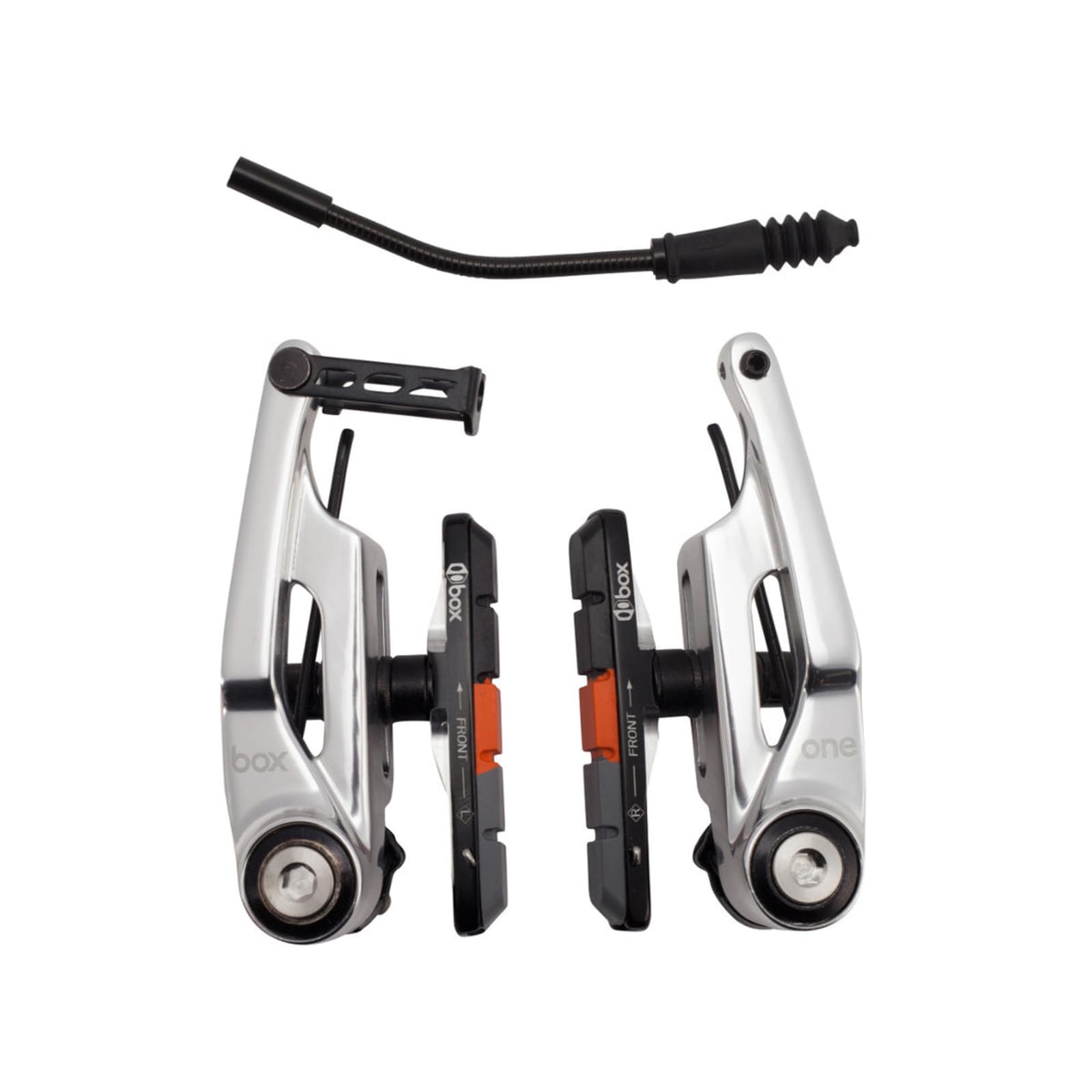 Box One 85 or 108mm Oversized BMX V-Brakes - Sealed Bearing Pivots, Flexible Cable Noodle, Cold Forged Arms & 2mm Allen Key Tension Bolt for BMX Bikes, Mountain Bikes and Cycling Enthusiasts