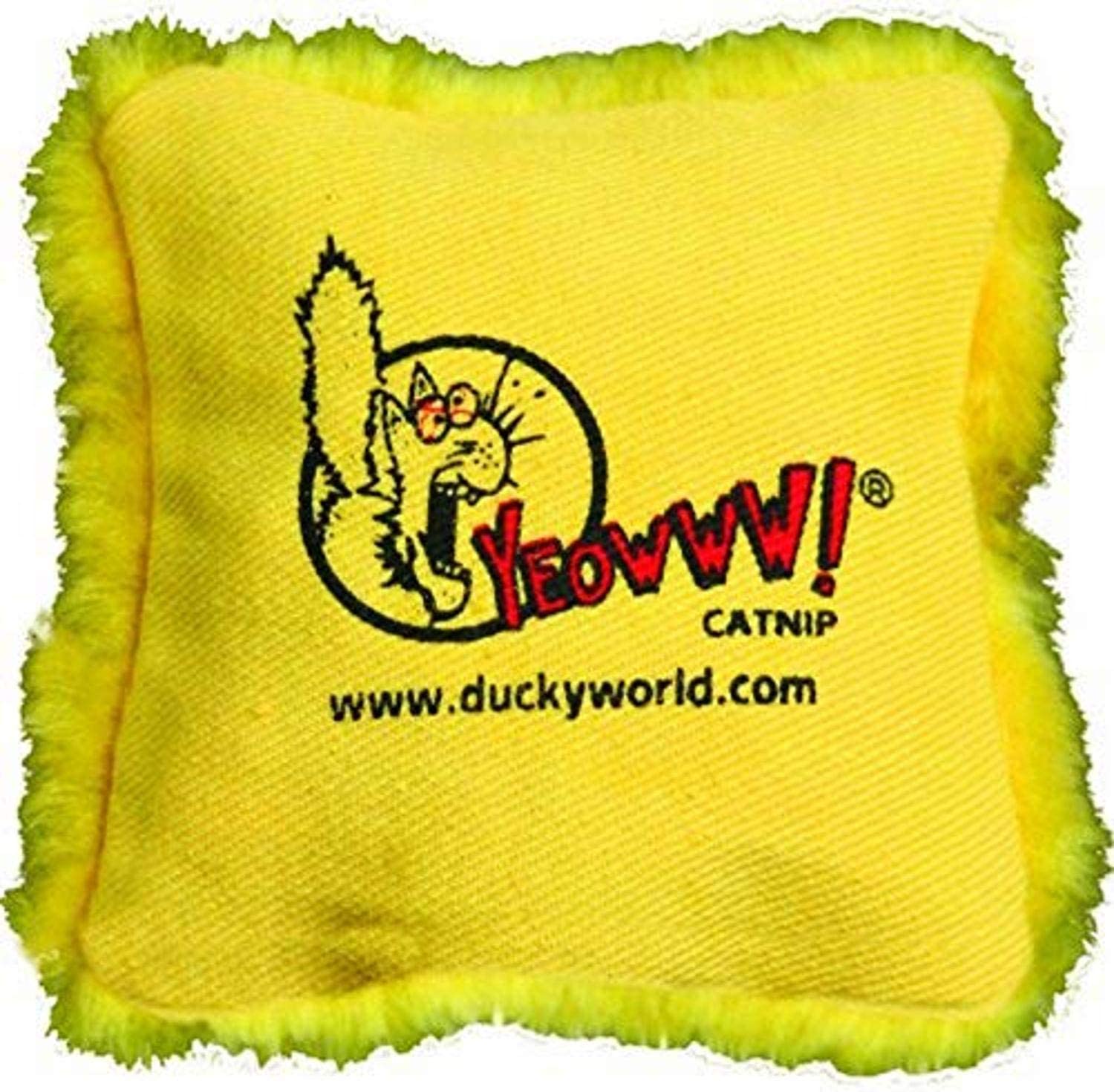 Yeowww Organic Catnip Pillow - 100% Natural Cat Toy for Play & Relaxation - Perfect for Indoor Cats, Kittens & Stressed Pets - Great for Playtime, Training & Anxiety Relief