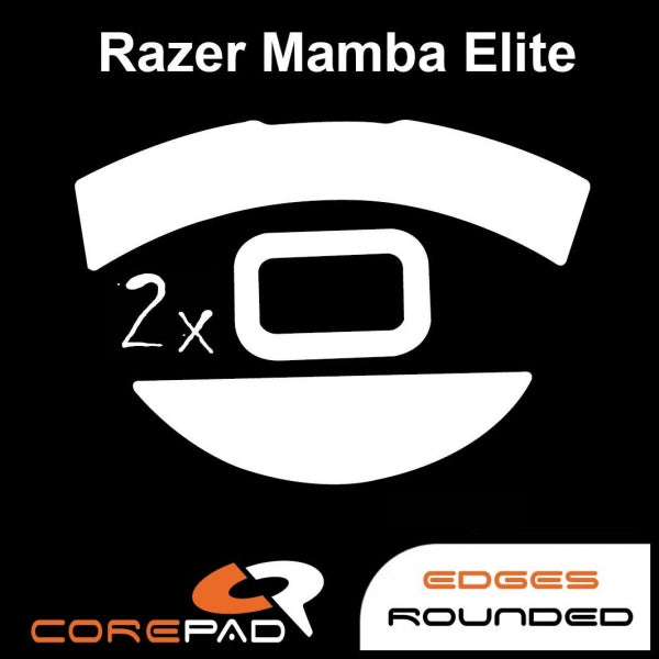 Corepad Skatez Mouse Feet for Razer Mamba Elite - Ultra Smooth Gliding Gaming Mouse Skates - Perfect for FPS, MOBA, and Esports Gaming