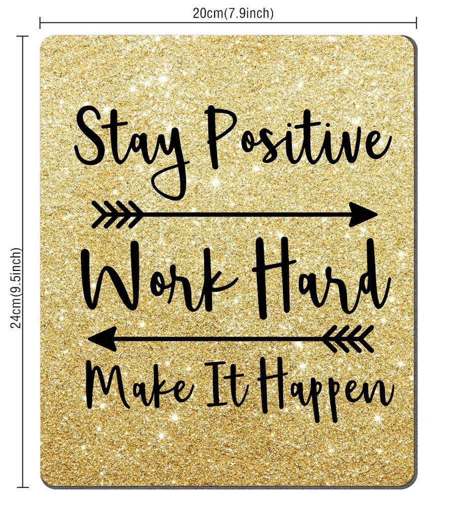 Custom Gaming Mouse Pad with Inspirational Quote 