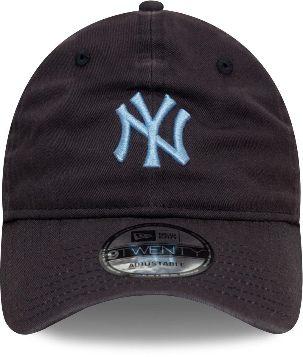New York Yankees New Era 9Twenty Midi League Essential Navy Baseball Cap for Men & Women - Adjustable Snapback Hat for Baseball Fans, Streetwear Fashion & Outdoor Activities