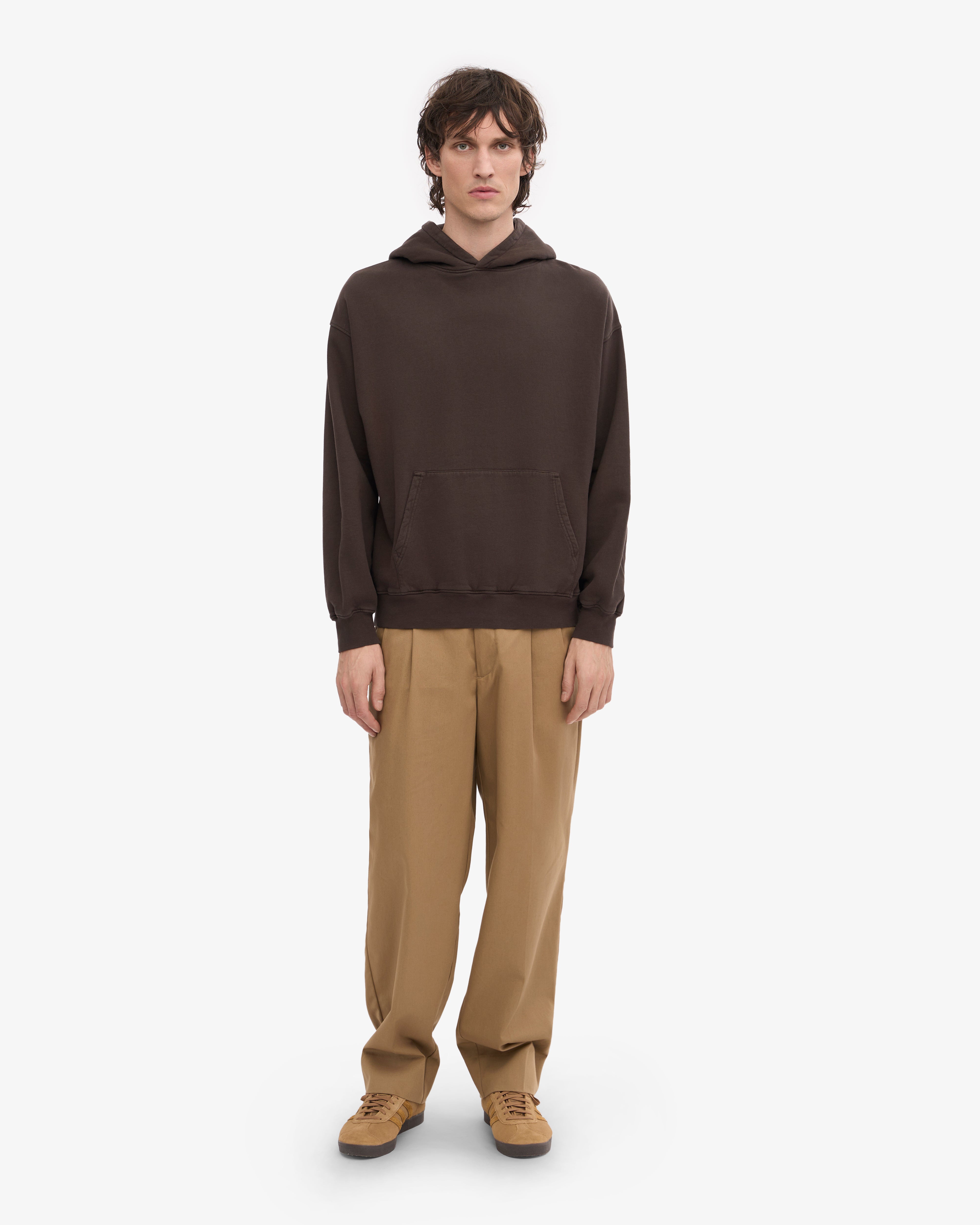 Organic Oversized Hoodie - Coffee Brown | Soft & Comfortable Pullover Sweatshirt for Men & Women | Perfect for Casual Wear, Lounge & Outdoor Activities