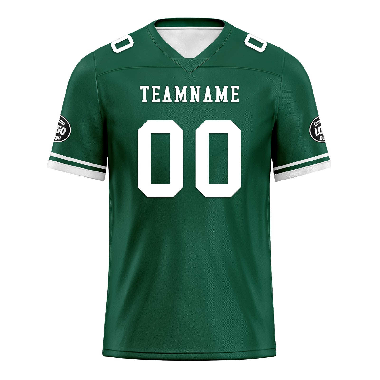 Custom Green & White New York Football Jersey with Firesoul Sports Shoes - Personalized Combo Set for Fans | Game Day Outfit, Team Spirit Wear, Sports Enthusiast Gift