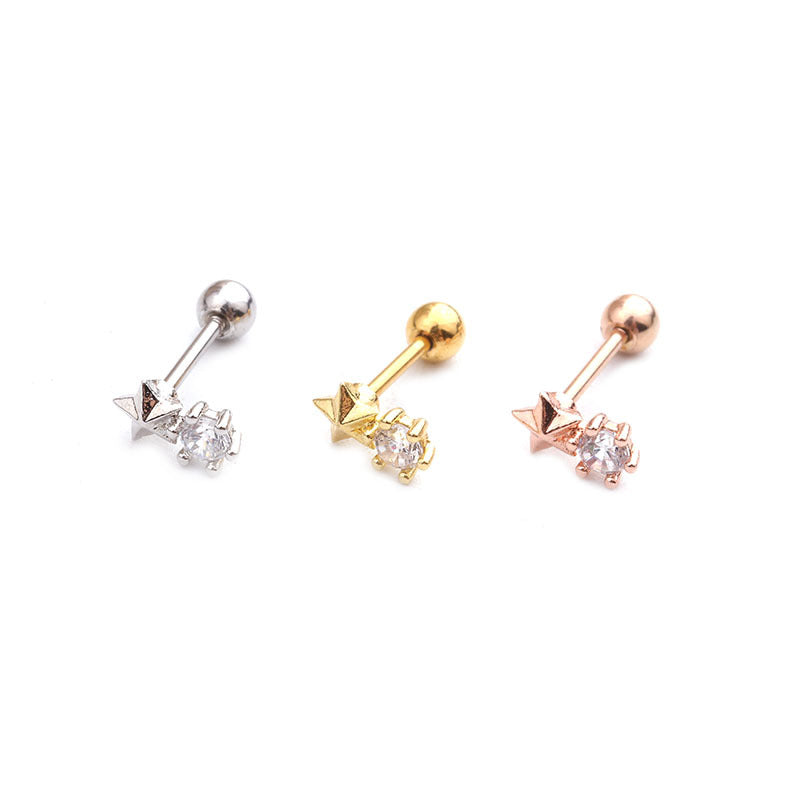 20G Cartilage Tiny Stud Earrings - Star Stud Earrings for Women | HSPJ1971 | Perfect for Everyday Wear, Parties & Gifts