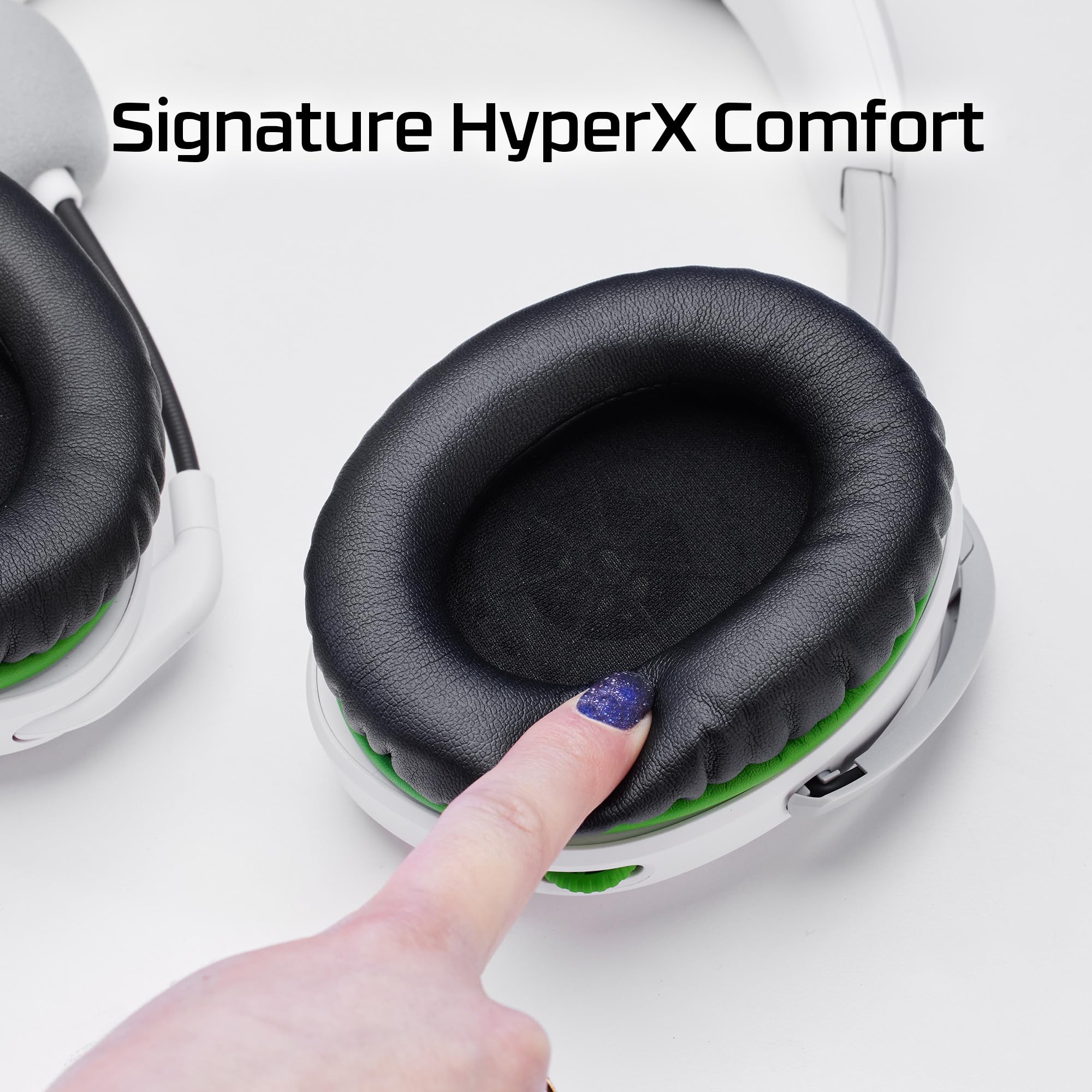 HyperX CloudX Stinger 2 Gaming Headset with Noise Cancelling Mic, Swivel-to-Mute, Soft Leatherette Ear Cushions - Wired Over-Ear Headphones for Xbox, PC, PS4 (Renewed, White) - Perfect for Competitive Gaming & Online Chat
