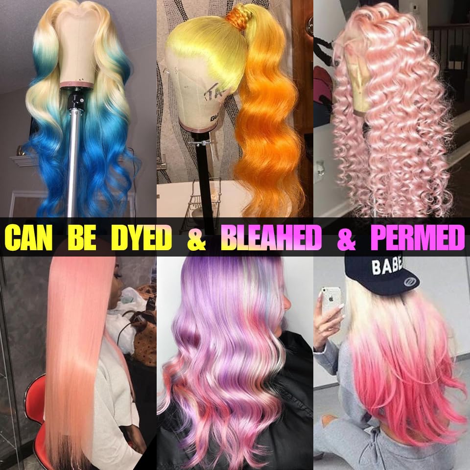 32 Inch 613 Blonde Lace Front Wig Human Hair - 13x4 Transparent Lace, Body Wave, 150% Density, Pre-Plucked with Baby Hair | Perfect for Cosplay, Daily Wear & Special Occasions