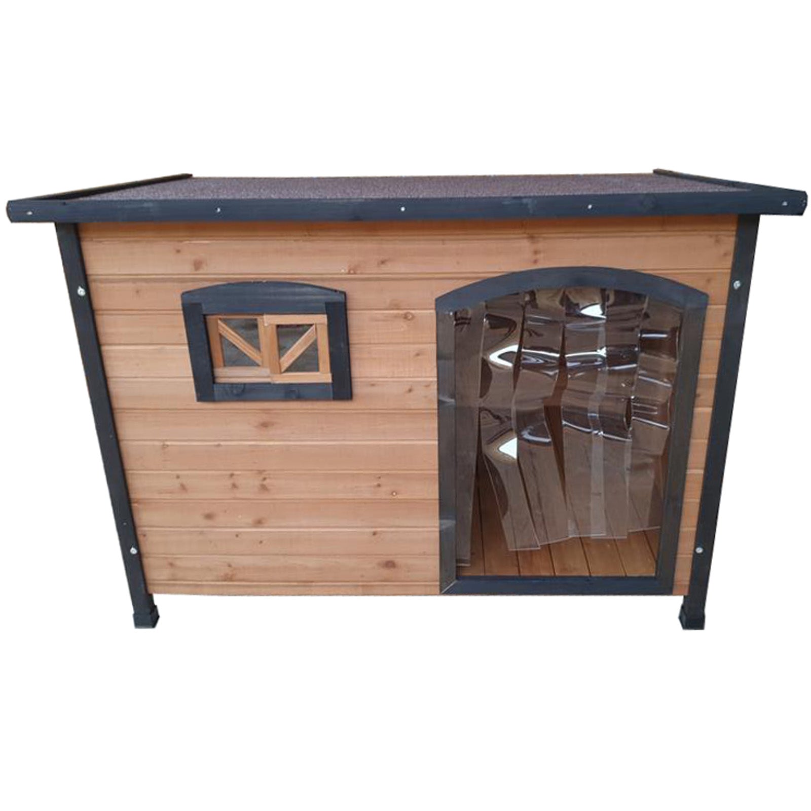 Extra Large XL Wooden Pet Dog Kennel House - Indoor & Outdoor Use for Large Dogs - Perfect for Backyard, Patio, or Garage Shelter