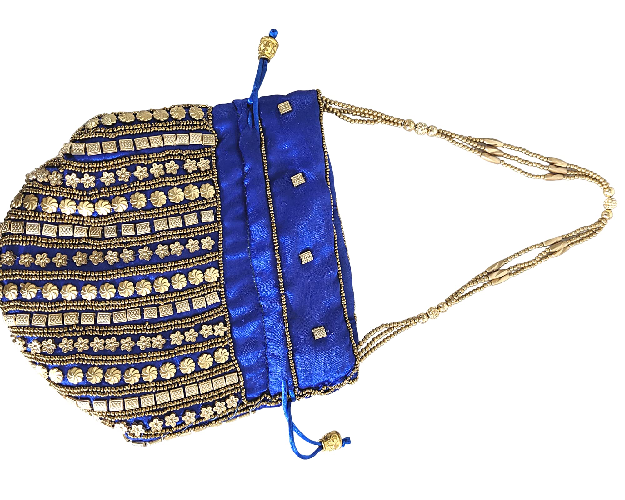Indian Potli Bags | Embroidered Wedding Purse | Mini Drawstring Bucket Bag in Vibrant Colors | Perfect for Bridal Accessories, Mehndi Favors & Festival Gifts
