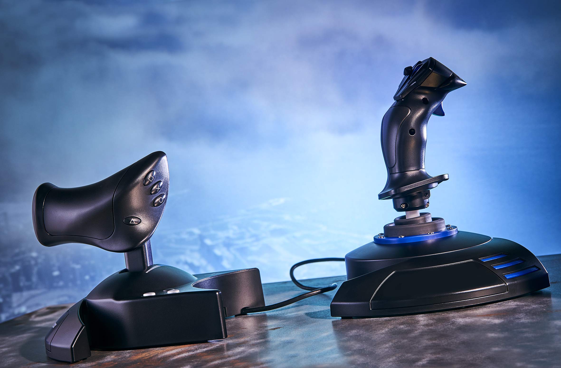 Thrustmaster T.Flight Hotas 4 Flight Joystick & Throttle Controller - PC, PS4, PS5 & PS5 Pro Compatible | High-Precision Simulation for Flight Games | Perfect for Microsoft Flight Simulator, War Thunder & Star Wars Squadrons