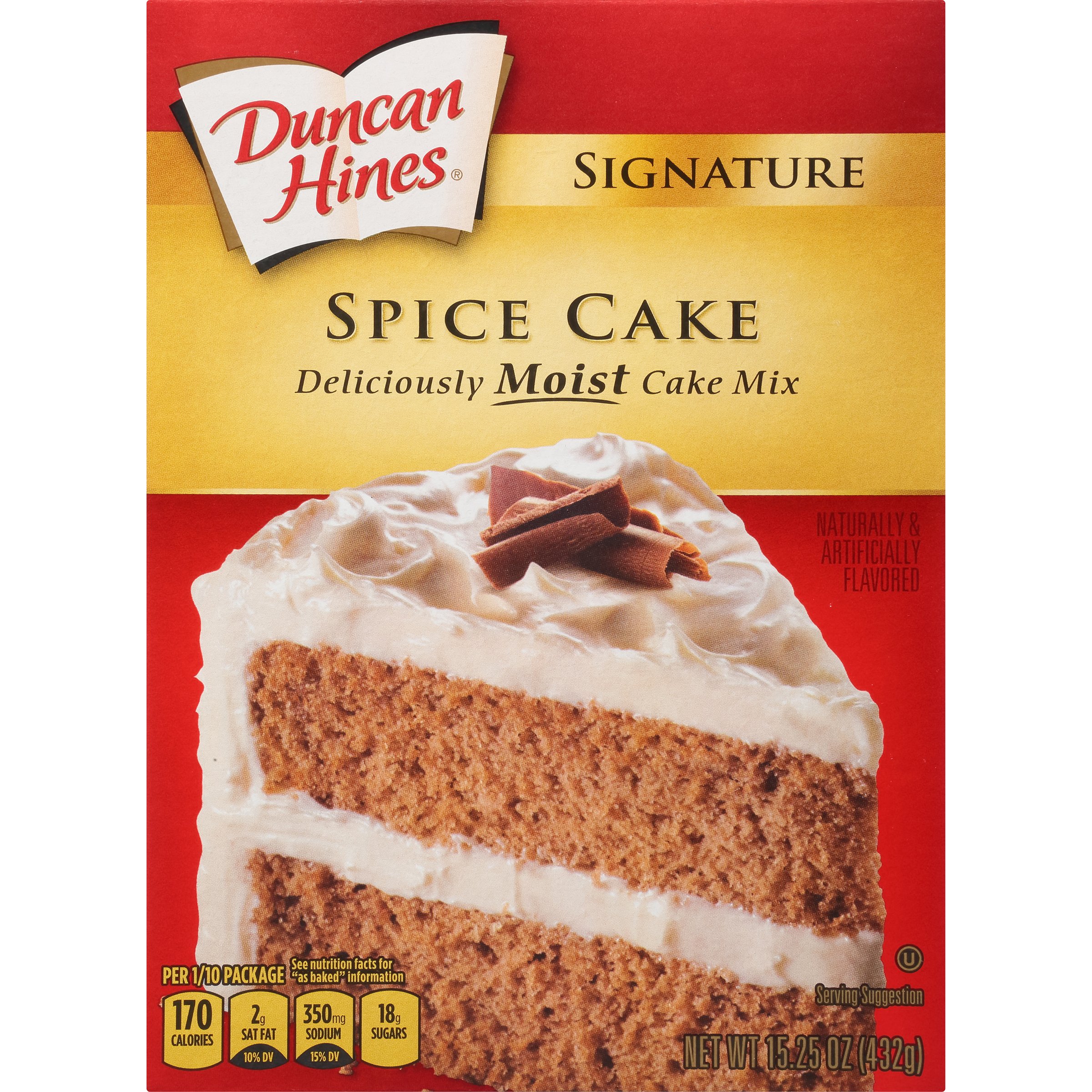 Duncan Hines Signature Spice Cake Mix - 15.25 Oz (Pack of 6) | Moist & Flavorful Homemade Cake | Perfect for Holidays, Birthdays & Family Gatherings