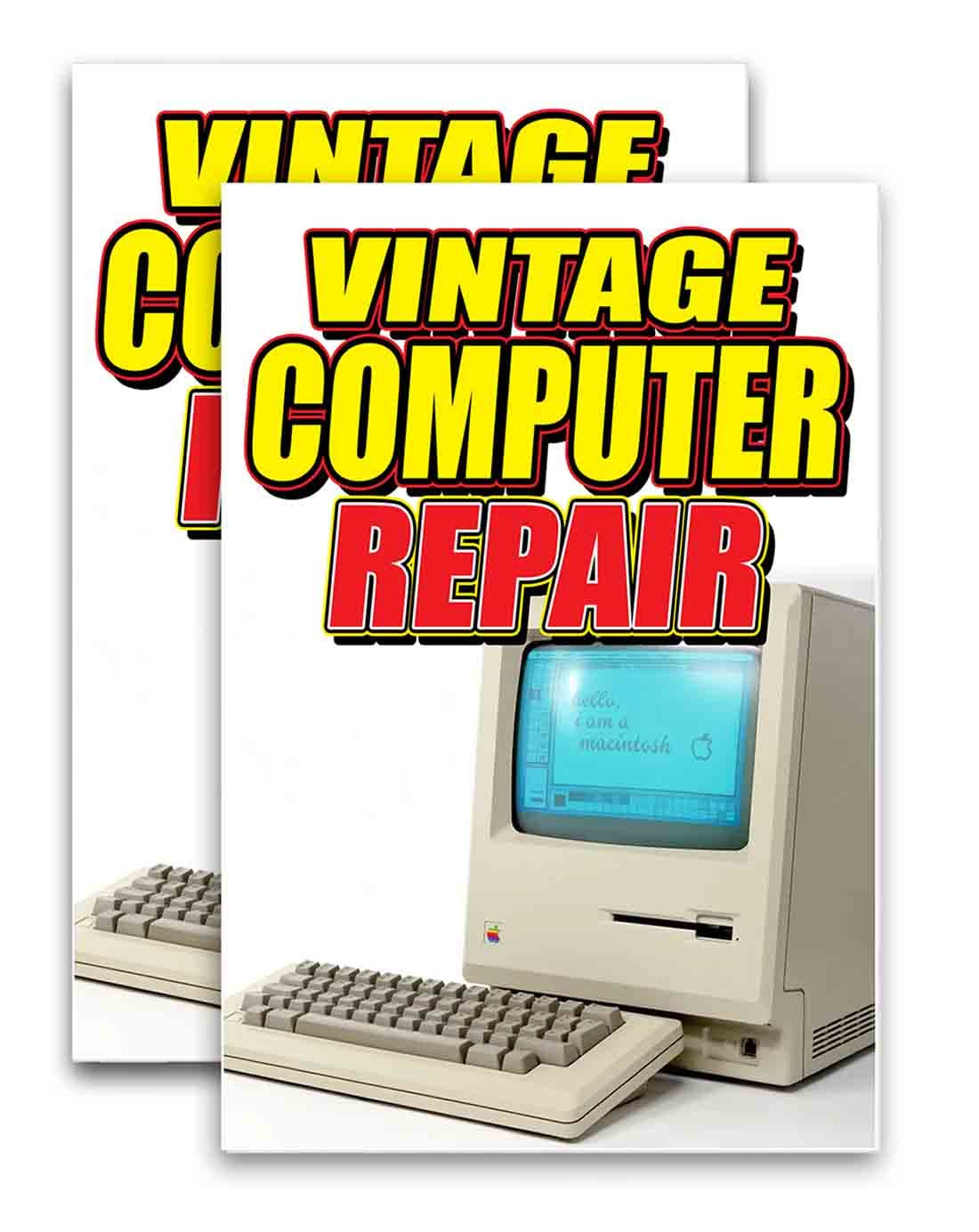 Vintage Computer Repair Vinyl Decal Sticker (24