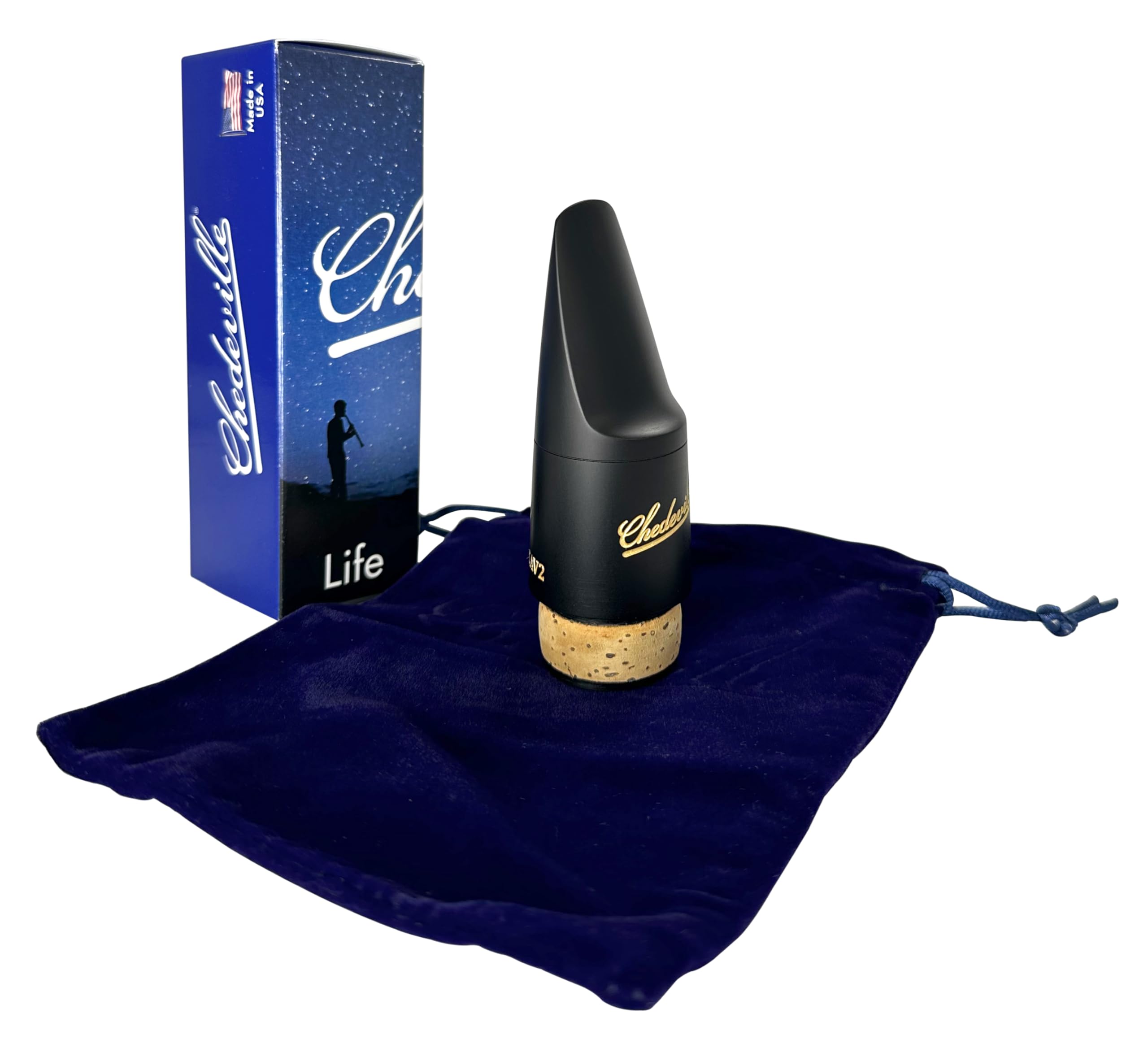 Chedeville SAV Bass Clarinet 2 Mouthpiece - Professional Woodwind Instrument Accessory for Musicians | Perfect for Jazz, Classical & Solo Performances