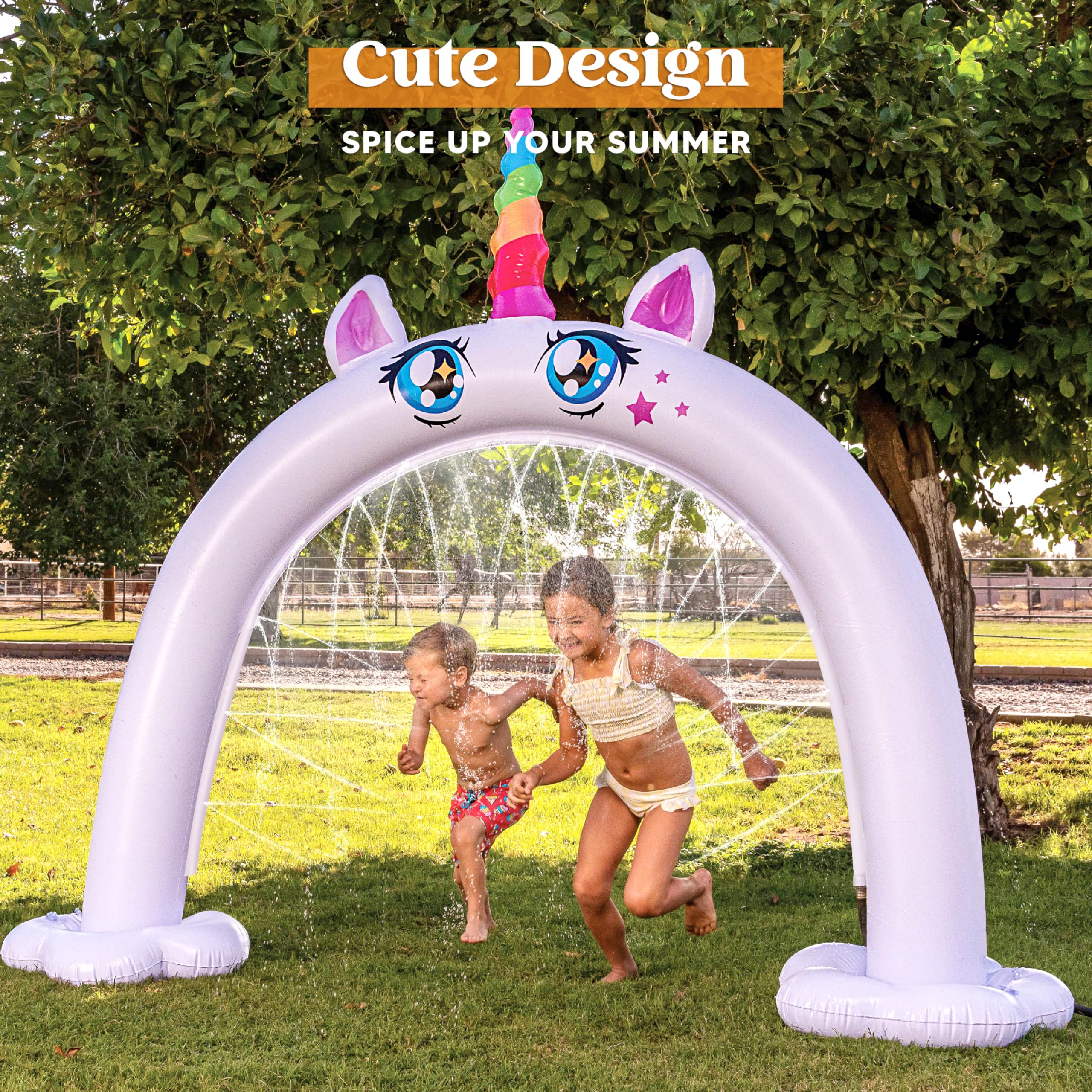 Sloosh Inflatable Unicorn Sprinkler Arch - 82