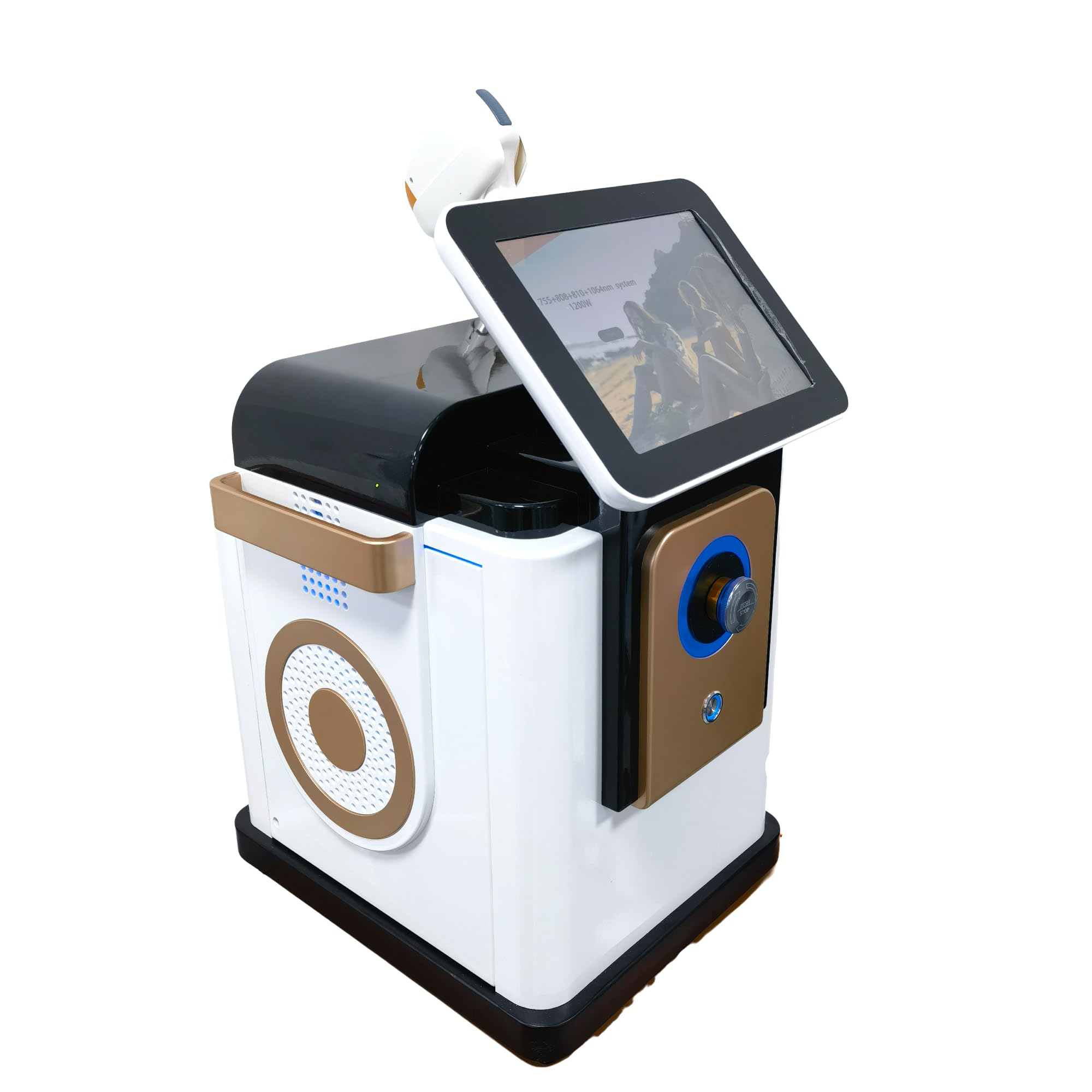 2025 Latest Professional Diode Laser Hair Removal Machine - Portable White Swan Design for Body & Facial Hair - 6 Bar Power - At-Home Salon & Spa Treatments